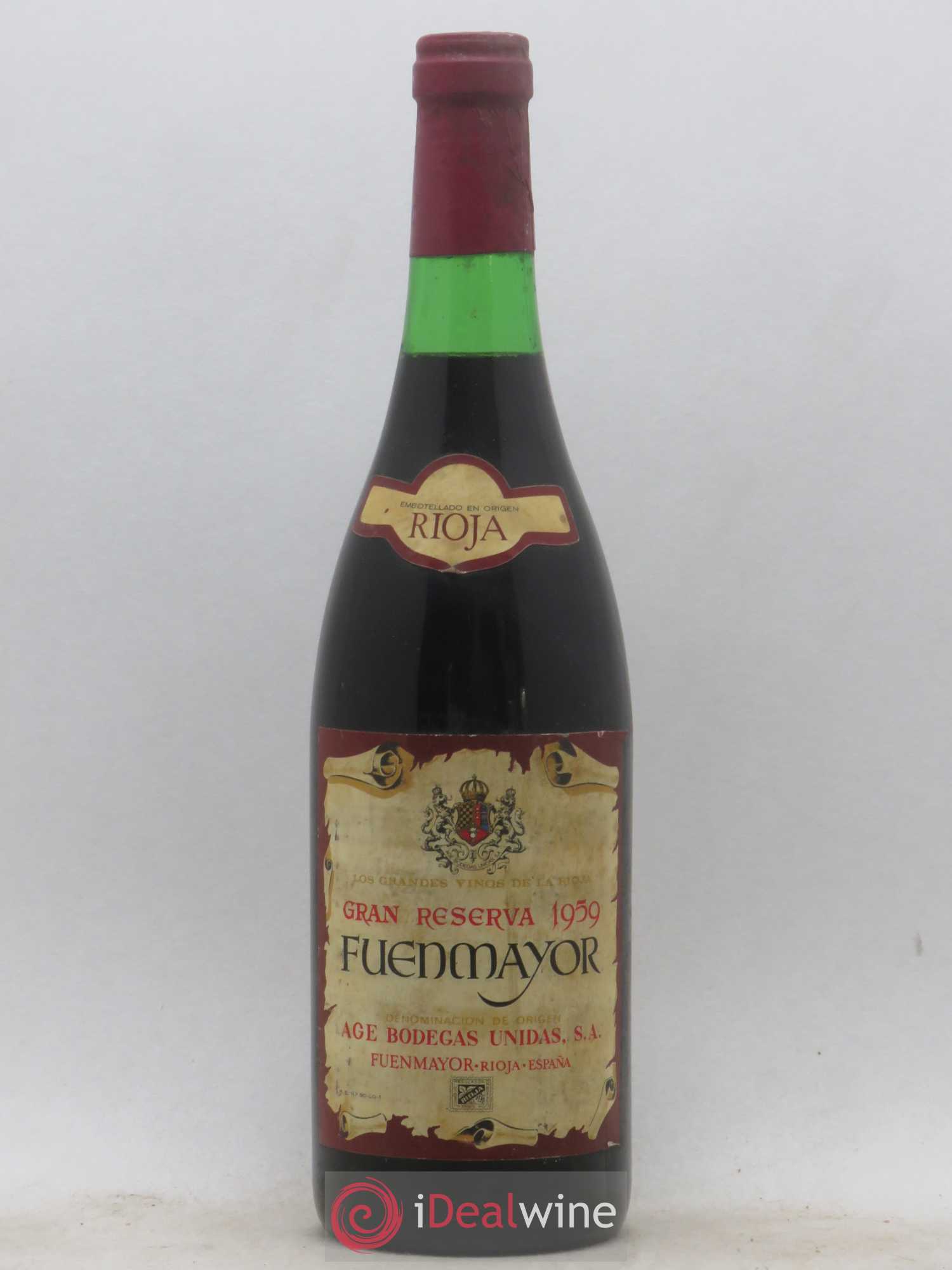 Rioja DOCA Rioja Gran Reserva Fuenmayor Age Bodegas Unidas 1959 - Lotto di 1 bottiglia - 0