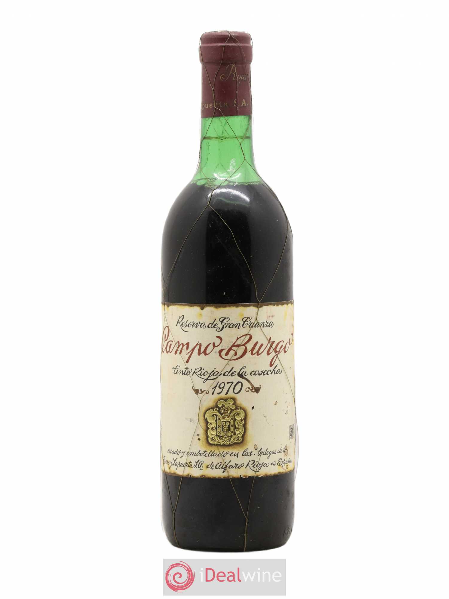 Rioja DOCA Gran Reserva Campo Burgo 1970 - Lot de 1 bouteille - 0