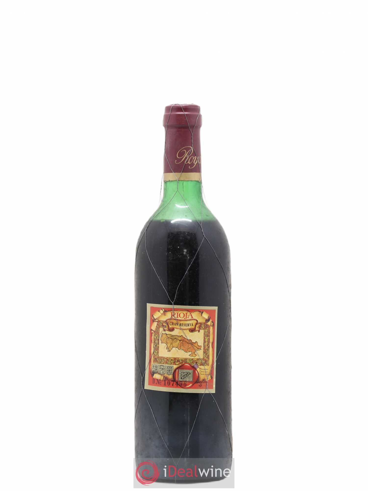 Rioja DOCA Royal Logrono Tete De Cuvee Gran Reserva Bodegas Franco Espanolas 1970 - Posten von 1 Flasche - 1