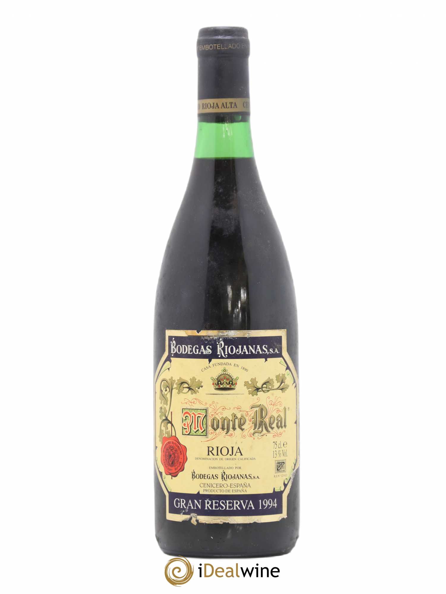Rioja DOCA Gran Reserva Monte Real Riojanas 1994 - Posten von 1 Flasche - 0