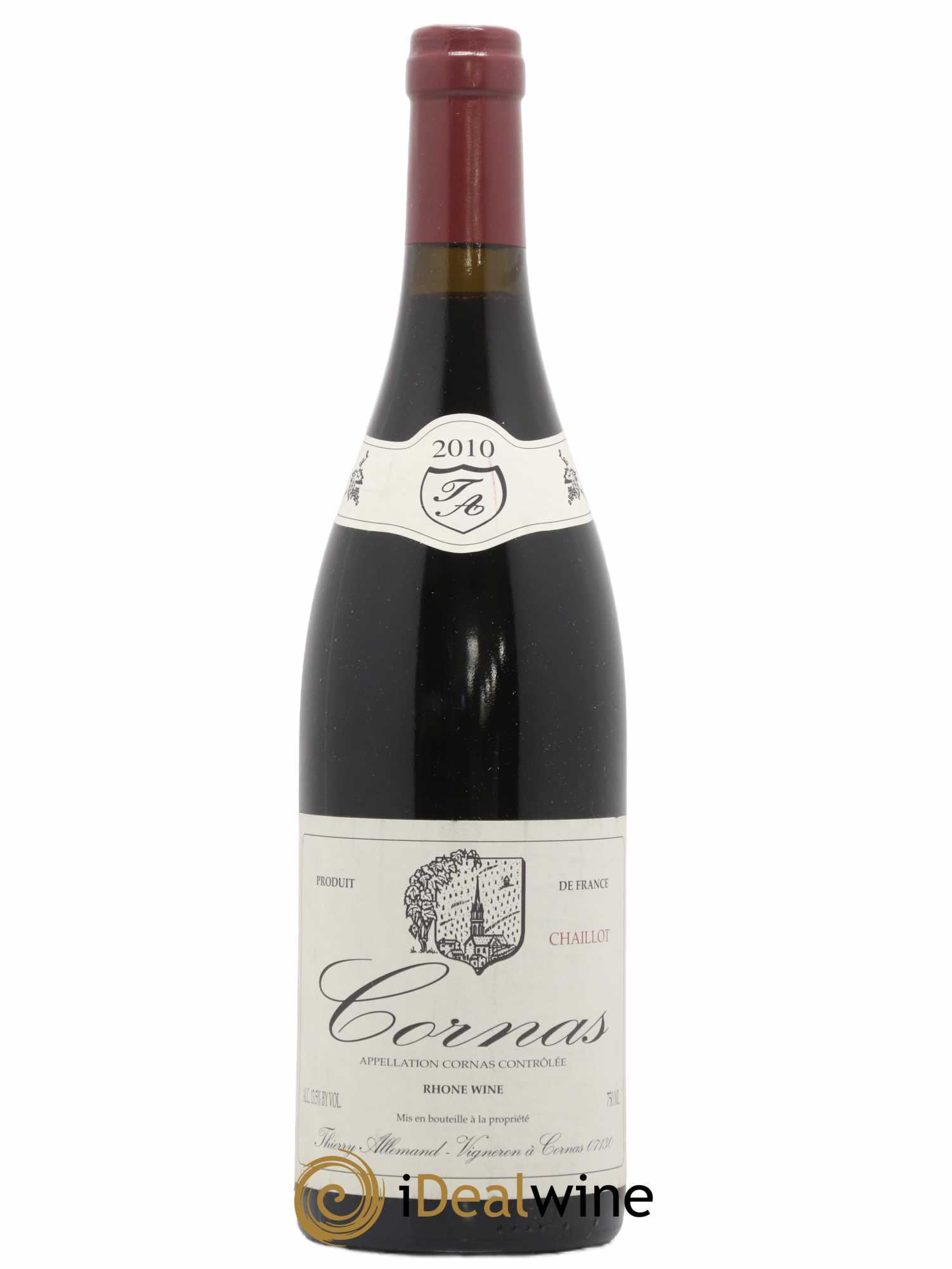 Cornas Chaillot Thierry Allemand 2010 - Lot de 1 bouteille - 0