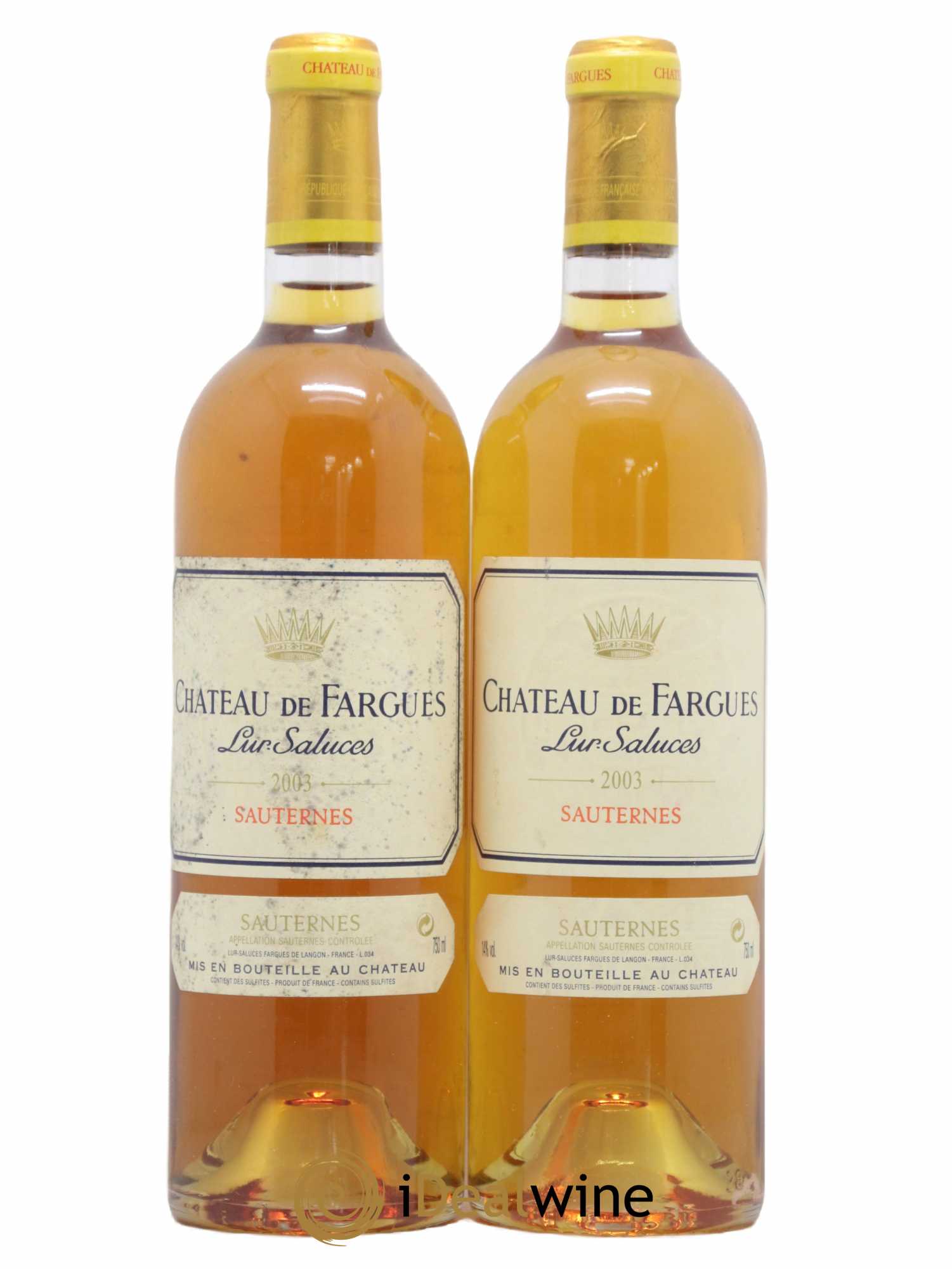 Château de Fargues 2003 - Lotto di 2 bottiglie - 0