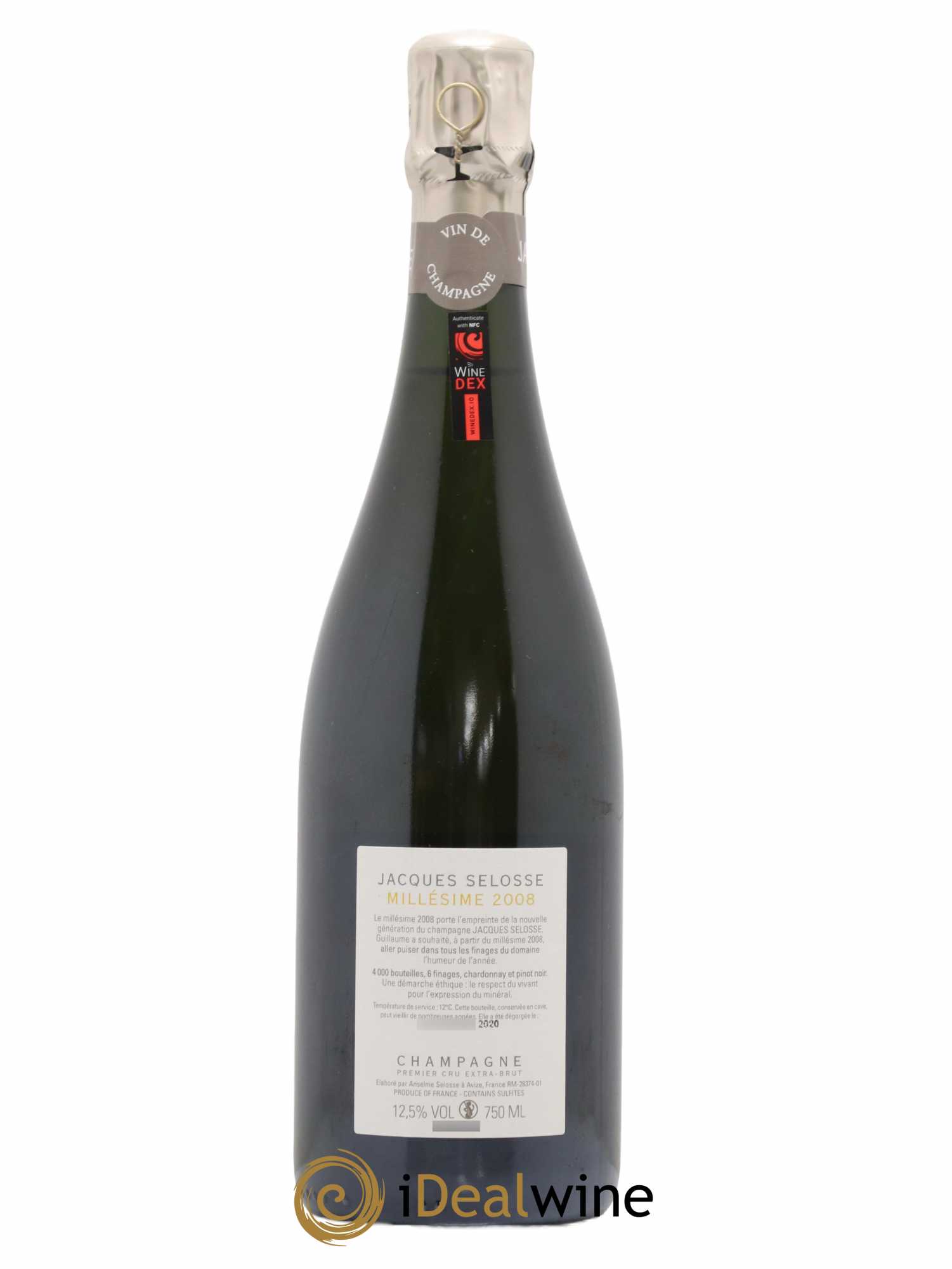 1er Cru Millésimé Extra-Brut Jacques Selosse 2008 - Lot de 1 bouteille - 1
