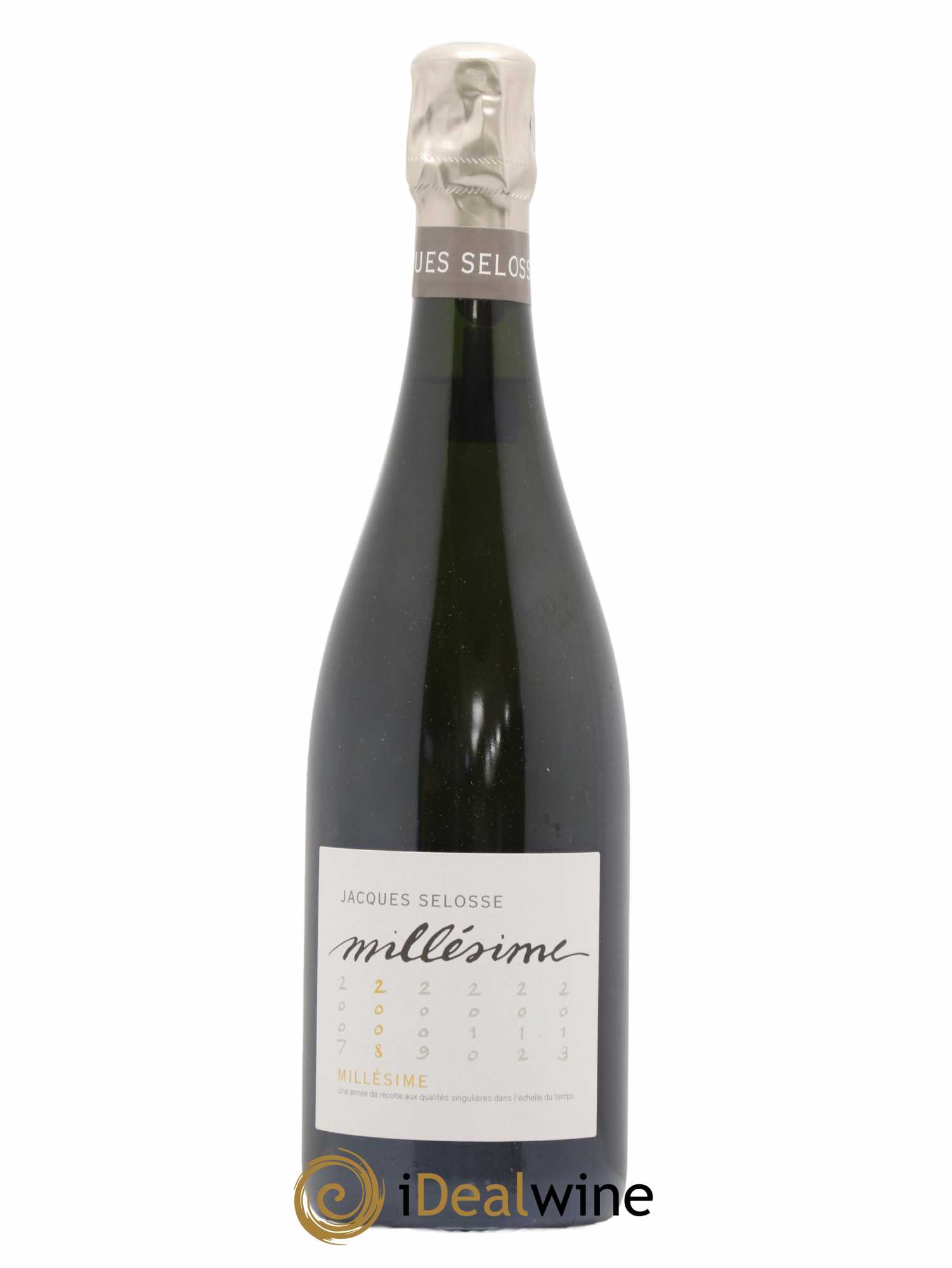 1er Cru Millésimé Extra-Brut Jacques Selosse 2008 - Lot de 1 bouteille - 0