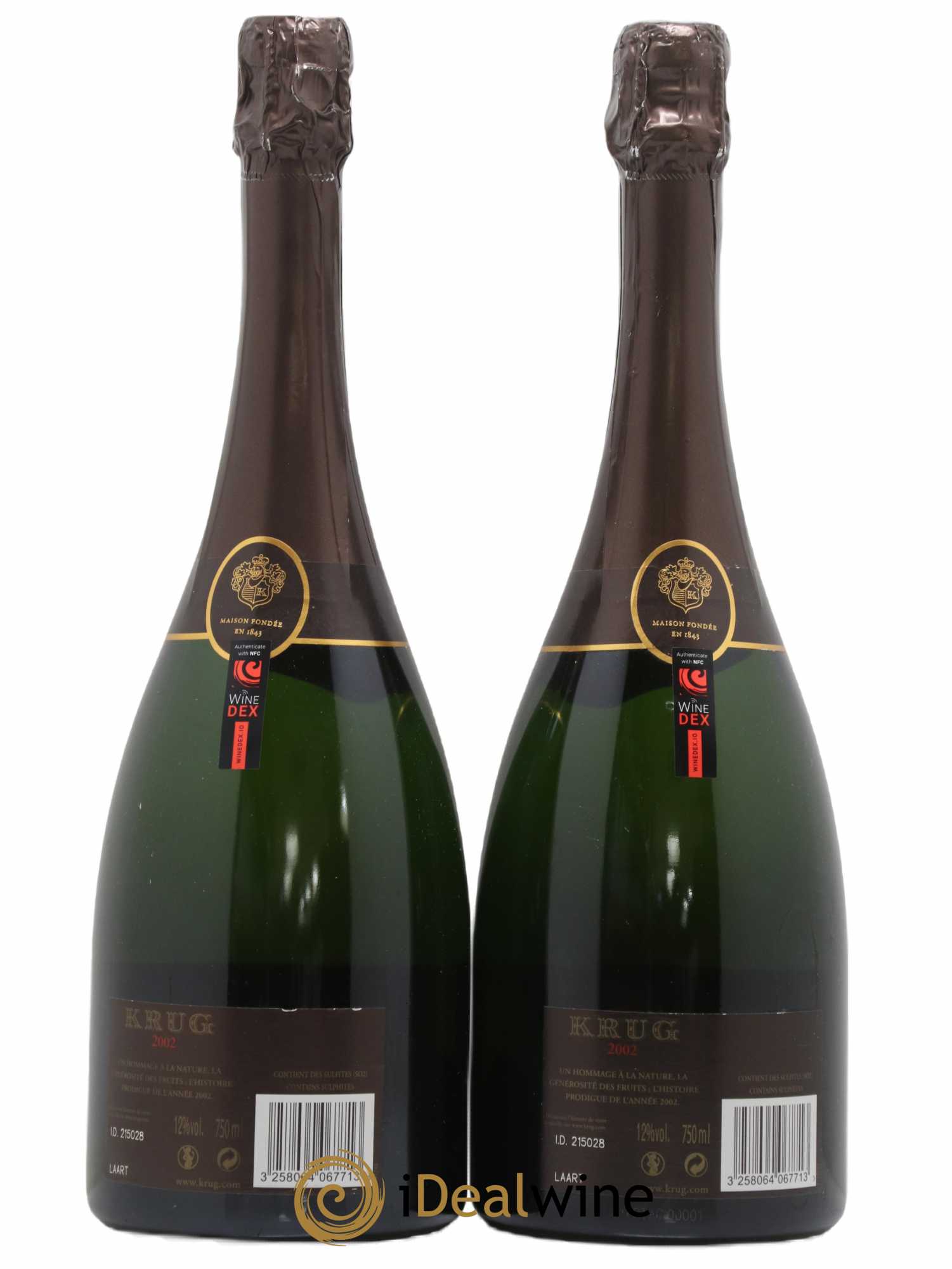 Vintage Krug 2002 - Lot de 2 bouteilles - 1