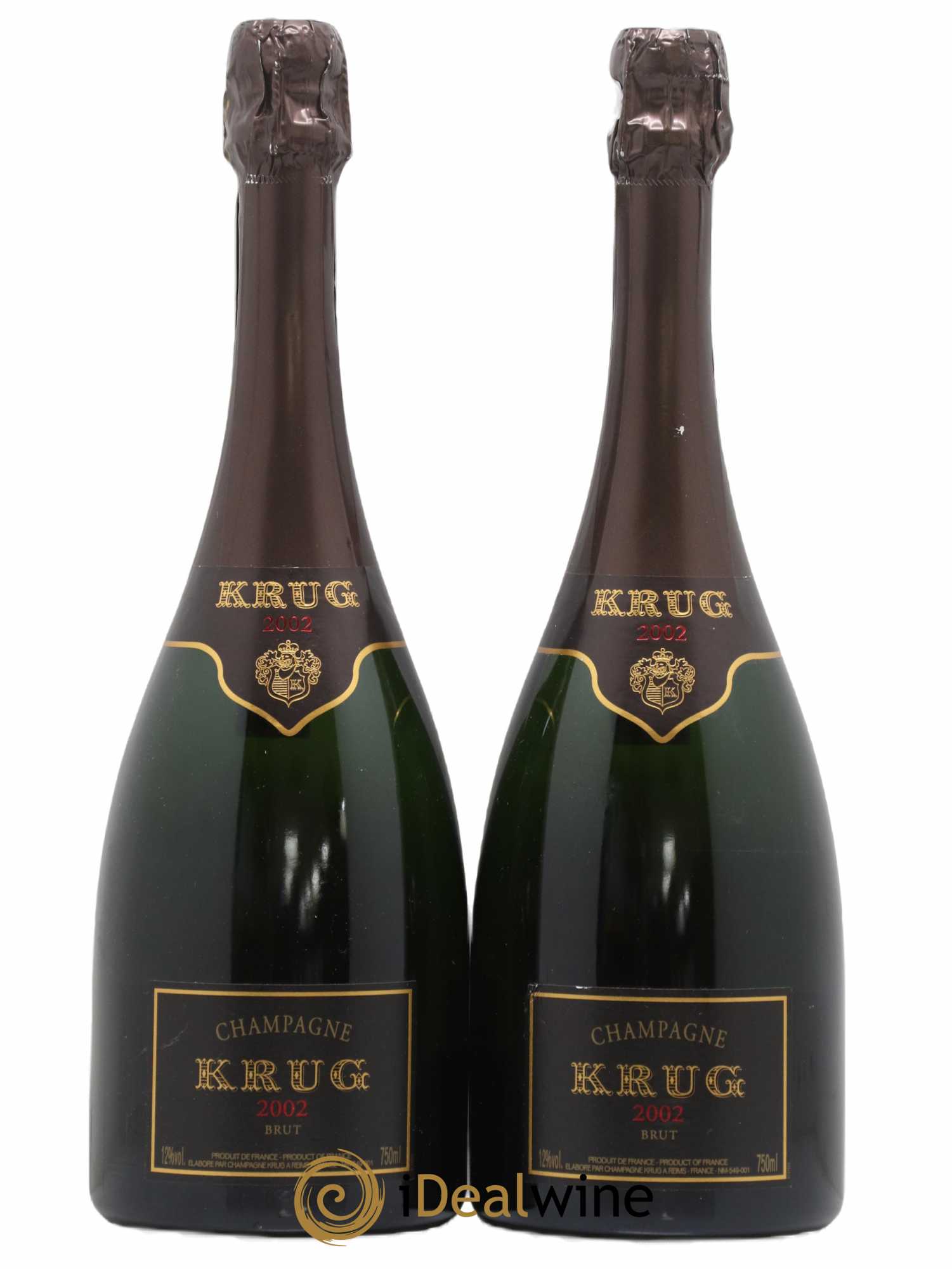 Vintage Krug 2002 - Lot de 2 bouteilles - 0