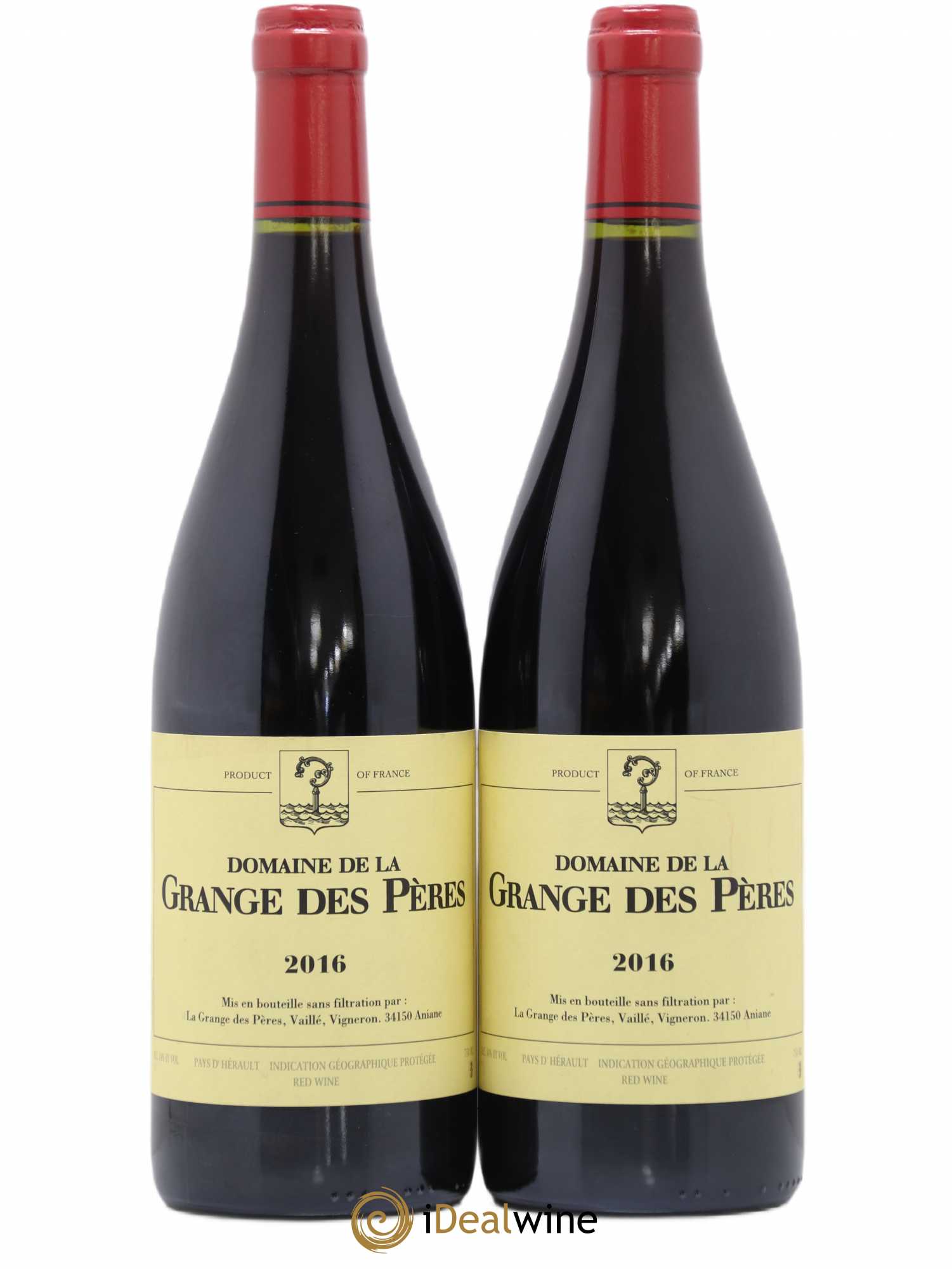 Pays d'Hérault Grange des Pères Laurent Vaillé 2016 - Lot de 2 bouteilles - 0