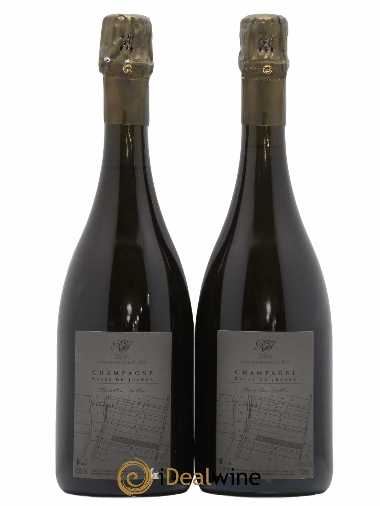 Roses de Jeanne Presle Blanc de Noirs Cédric Bouchard 2016 - Lot de 2 bouteilles - 1