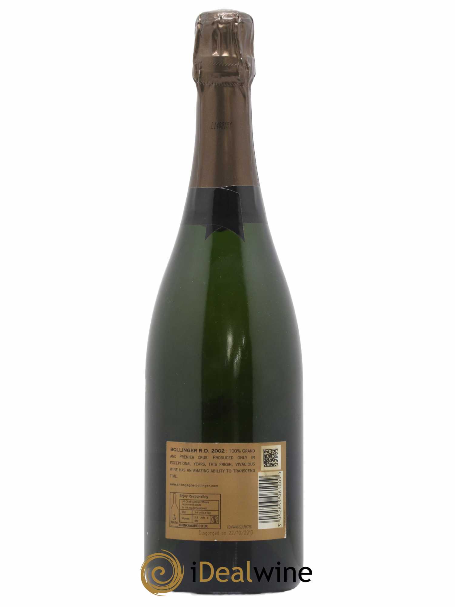 R.D. Extra-Brut Bollinger 2002 - Lot de 1 bouteille - 1