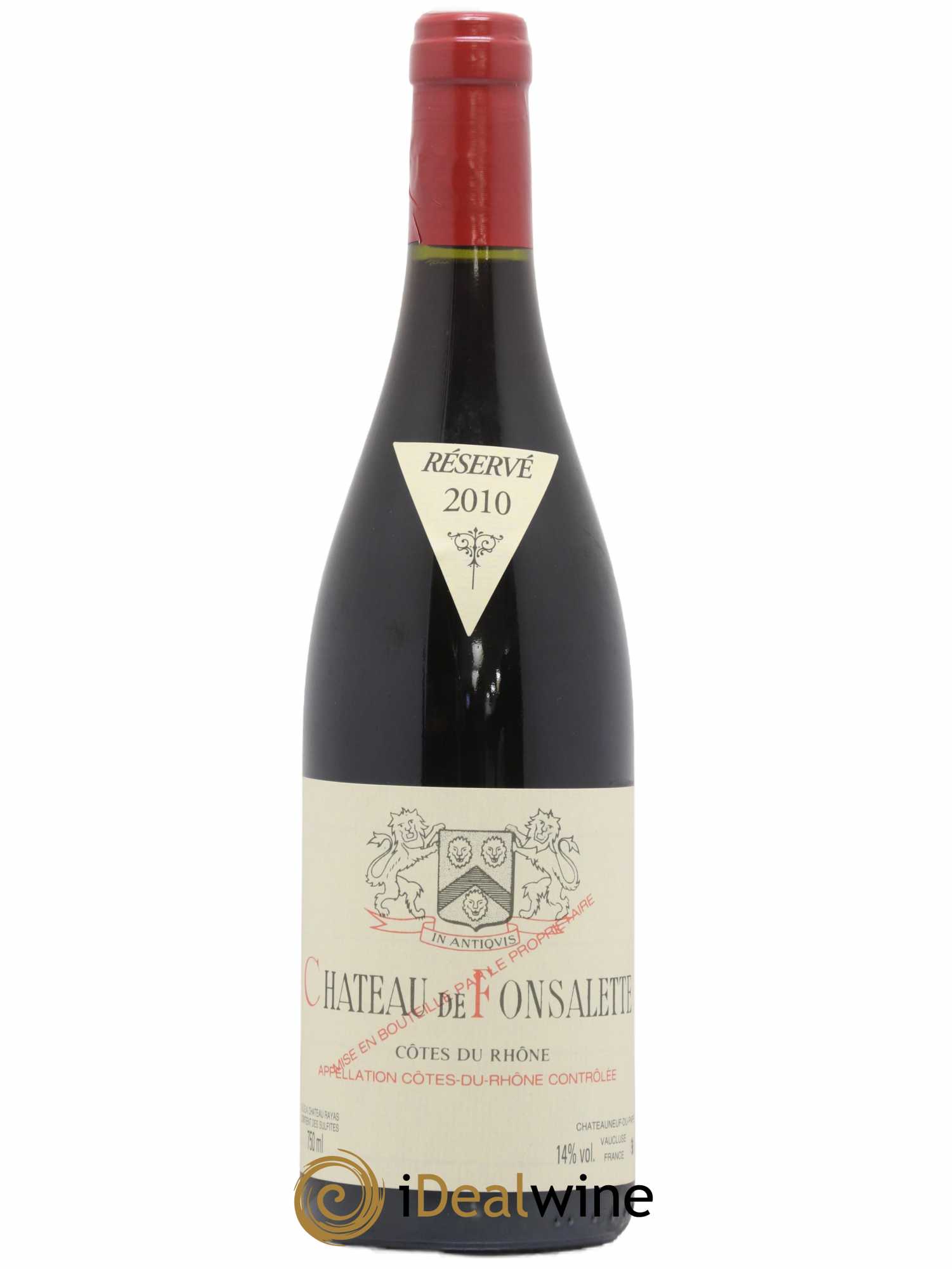 Côtes-du-Rhône Château de Fonsalette Emmanuel Reynaud 2010 - Lot de 1 bouteille - 0
