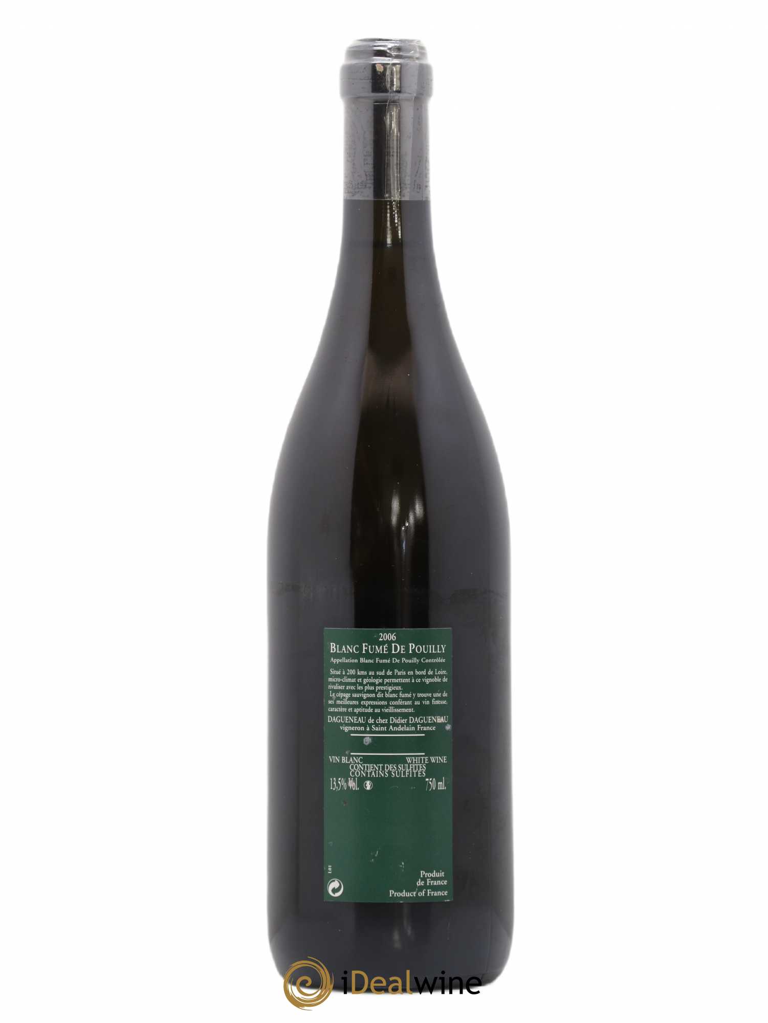 Vin de France (anciennement Pouilly-Fumé) Silex Dagueneau (Domaine Didier - Louis-Benjamin) 2006 - Lot de 1 bouteille - 1
