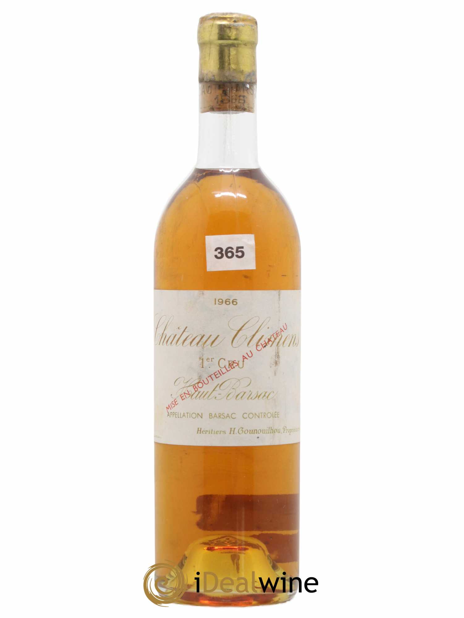 Château Climens 1er Grand Cru Classé 1966 - Lotto di 1 bottiglia - 0
