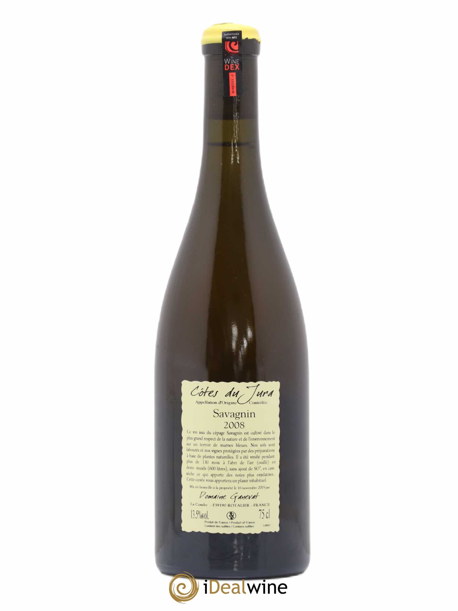 Côtes du Jura Les Vignes de mon Père Jean-François Ganevat (Domaine) Savagnin 2008 - Lot de 1 bouteille - 1