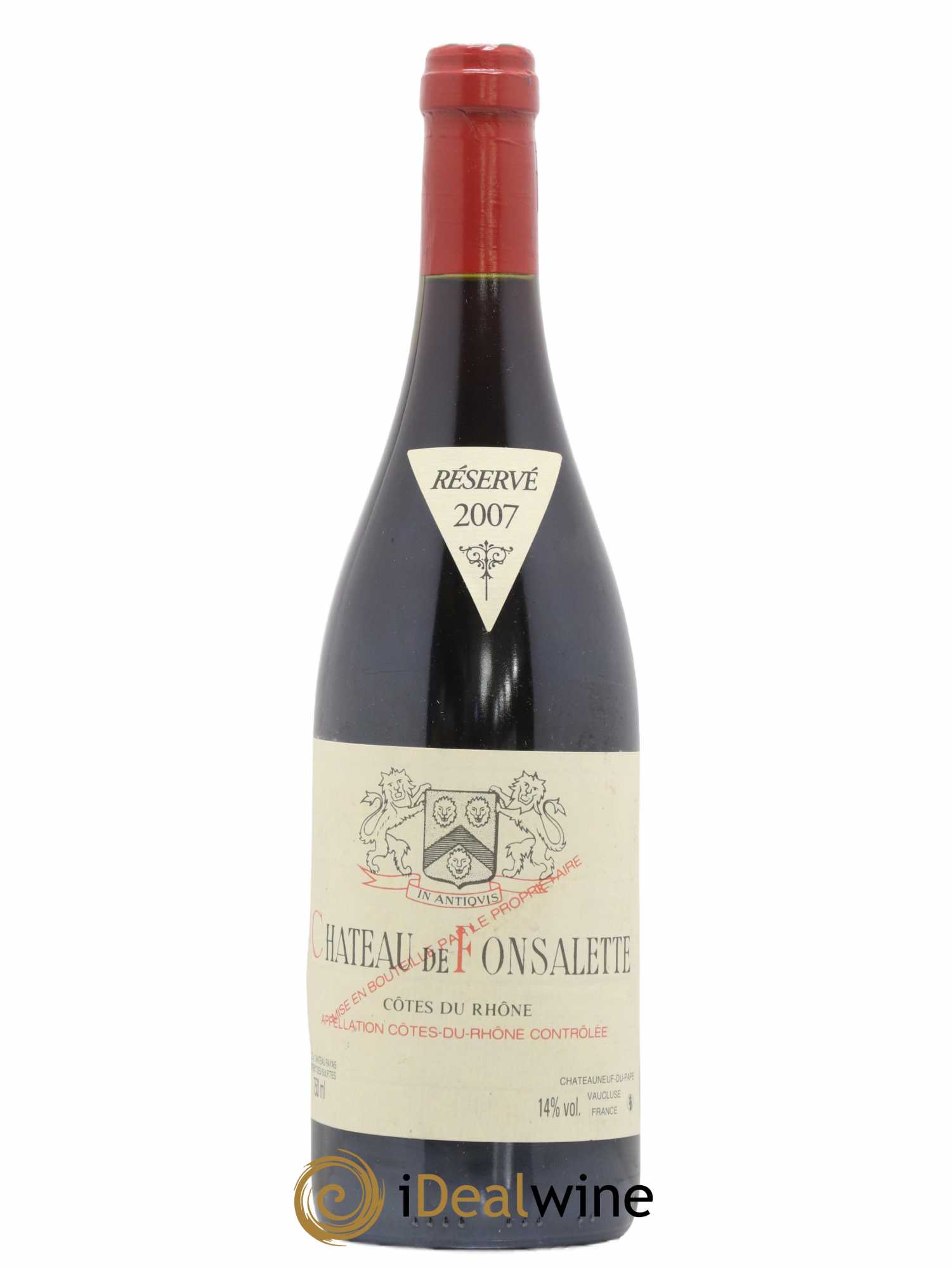 Côtes-du-Rhône Château de Fonsalette Emmanuel Reynaud 2007 - Lot de 1 bouteille - 0