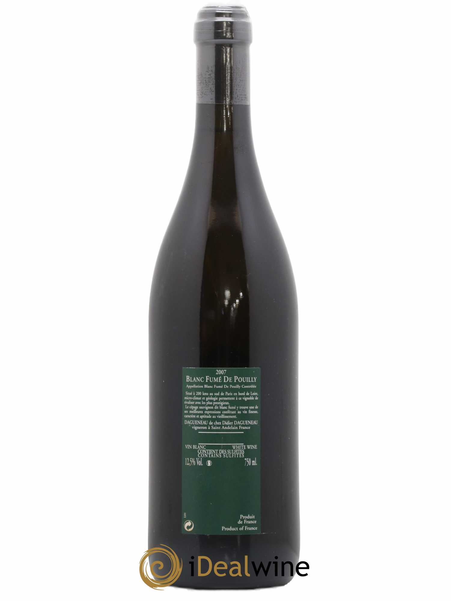 Vin de France (anciennement Pouilly-Fumé) Silex Dagueneau (Domaine Didier - Louis-Benjamin) 2007 - Lot de 1 bouteille - 1