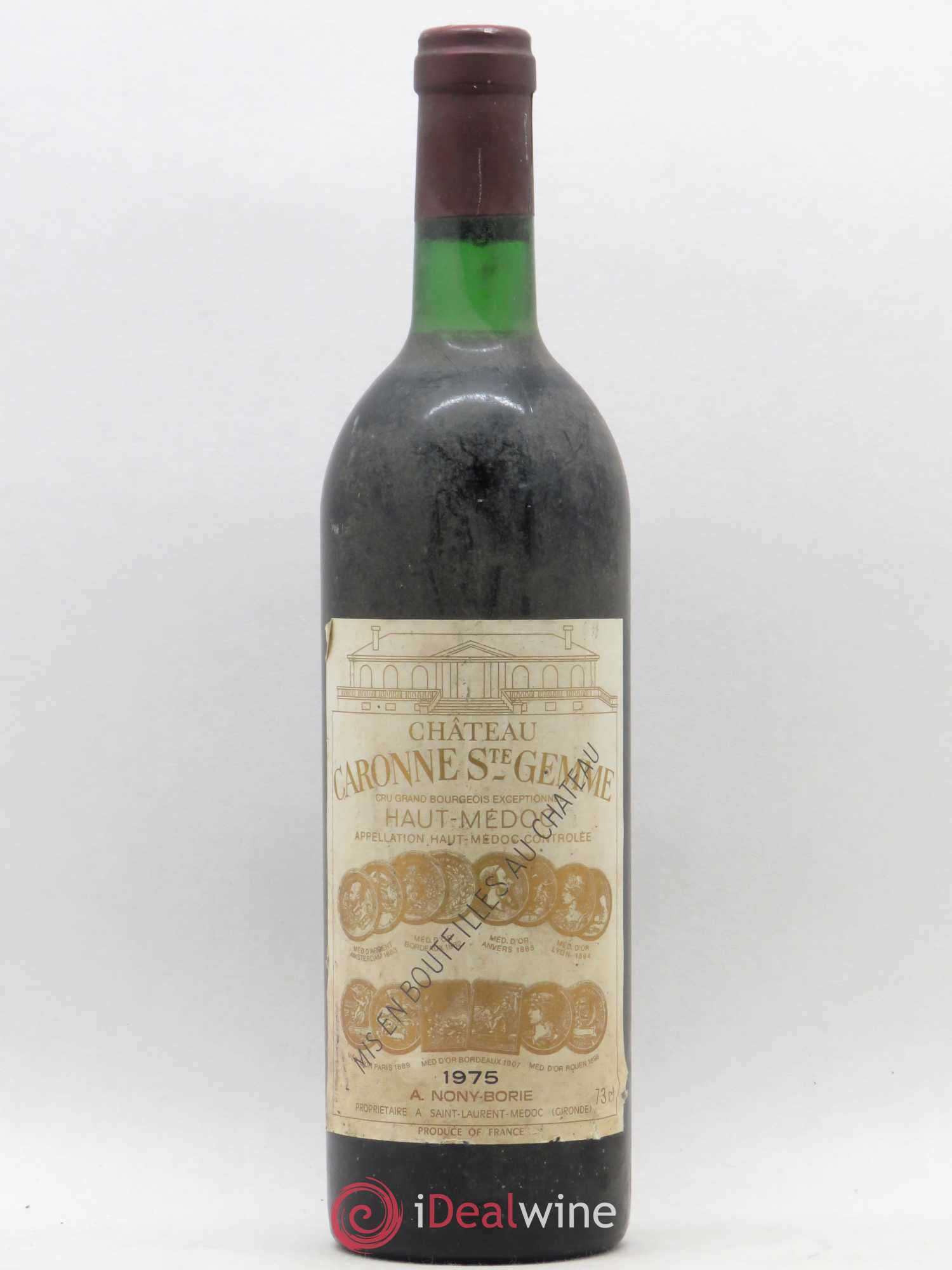 Château Caronne Sainte-Gemme Cru Bourgeois 1975 - Lot de 1 bouteille - 0