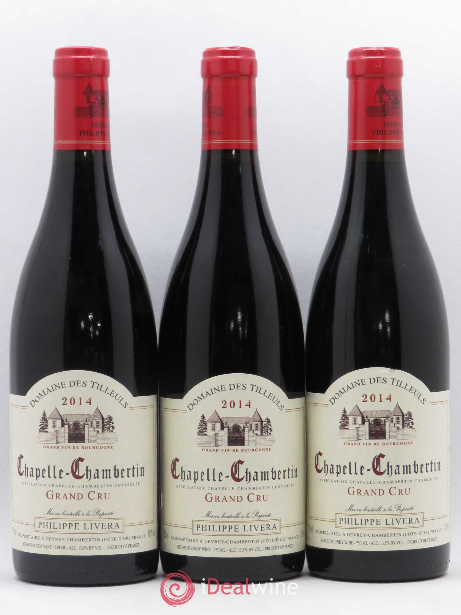 Chapelle-Chambertin Grand Cru Tilleuls (Domaine des) - Philippe Livera 2014 - Lot de 3 bouteilles - 0