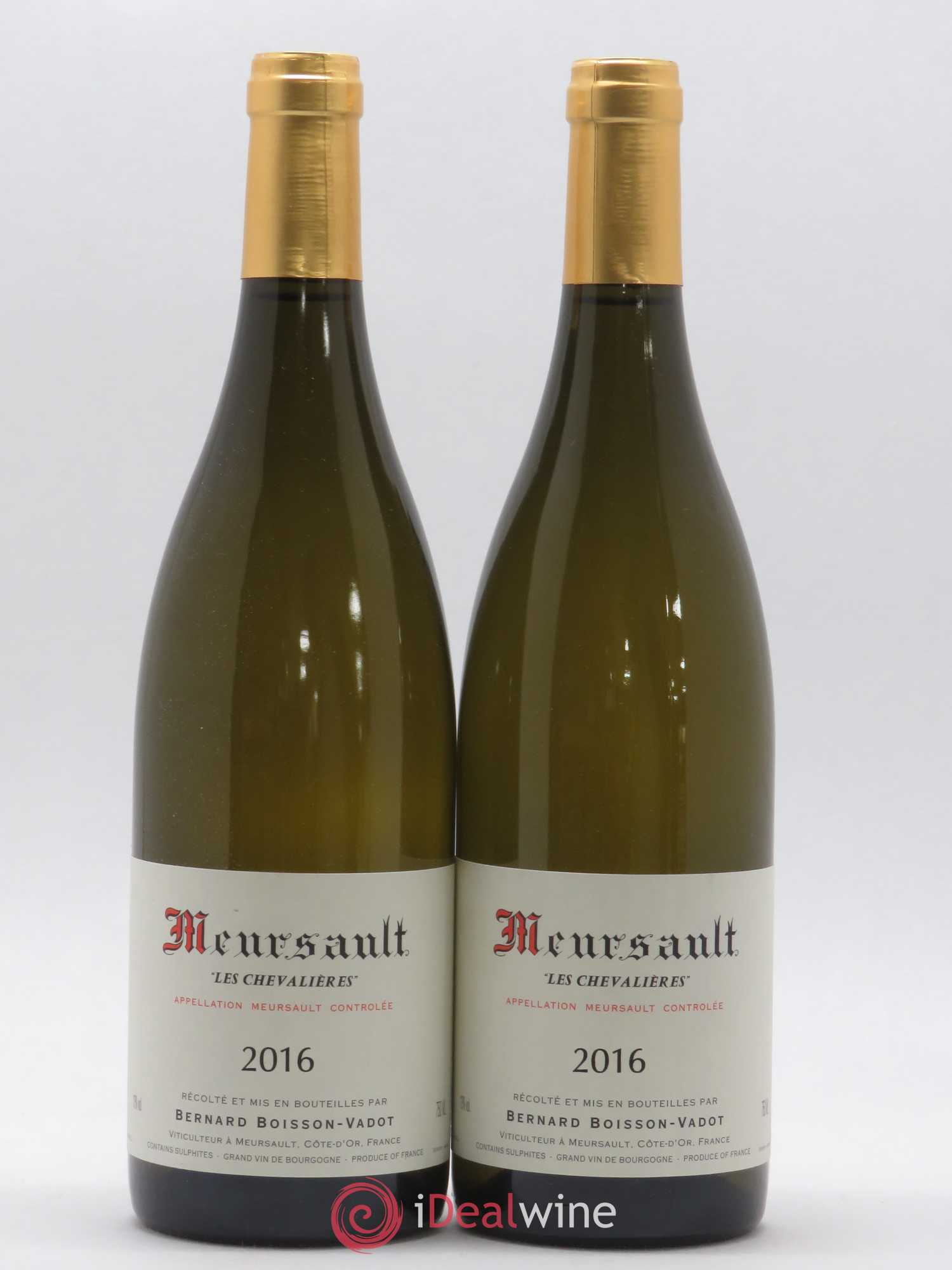Meursault Les Chevalières Boisson-Vadot (Domaine) 2016 - Lot de 2 bouteilles - 0