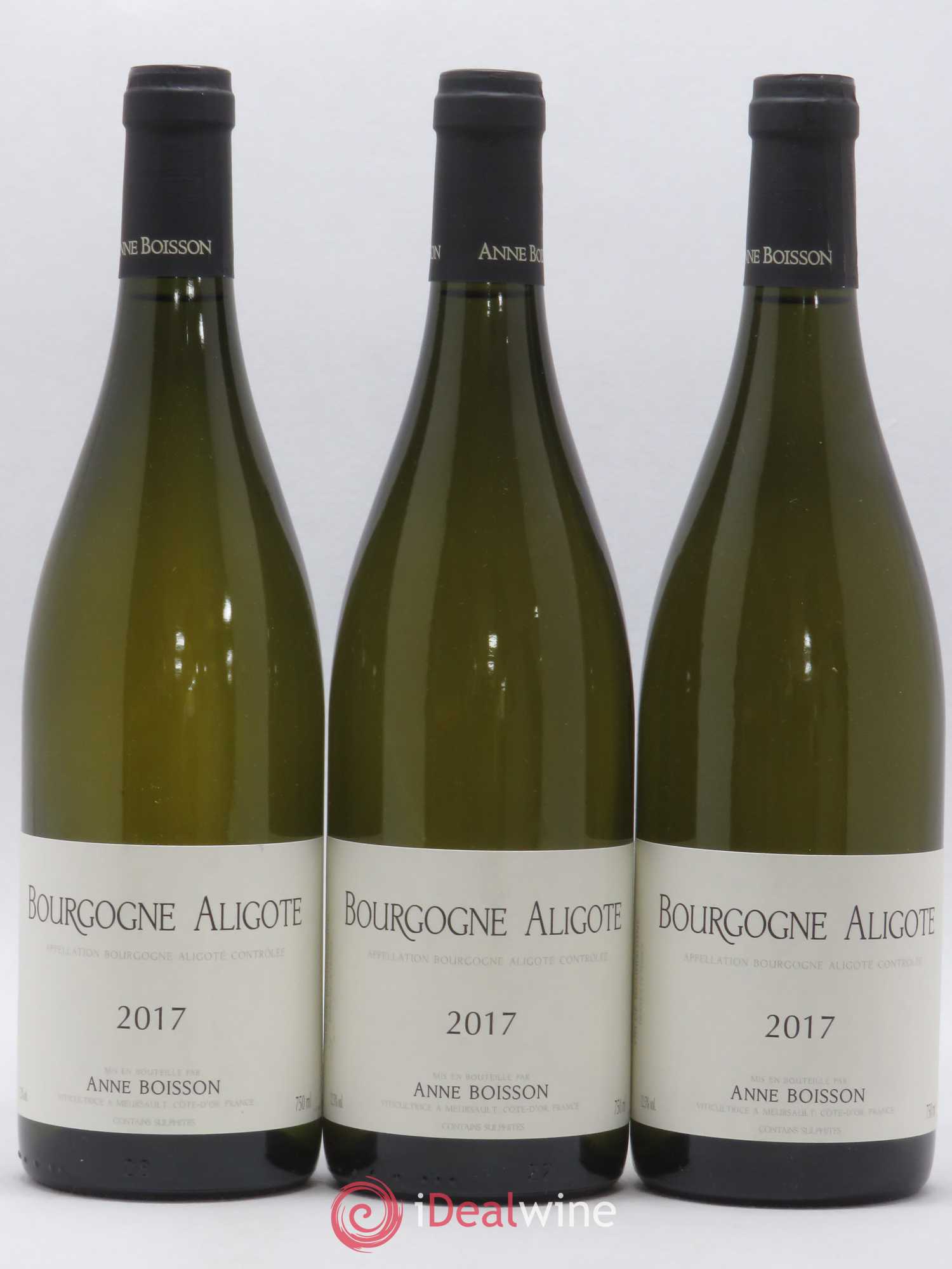 Bourgogne Aligoté Anne Boisson (sans prix de réserve) 2017 - Lot de 3 bouteilles - 0