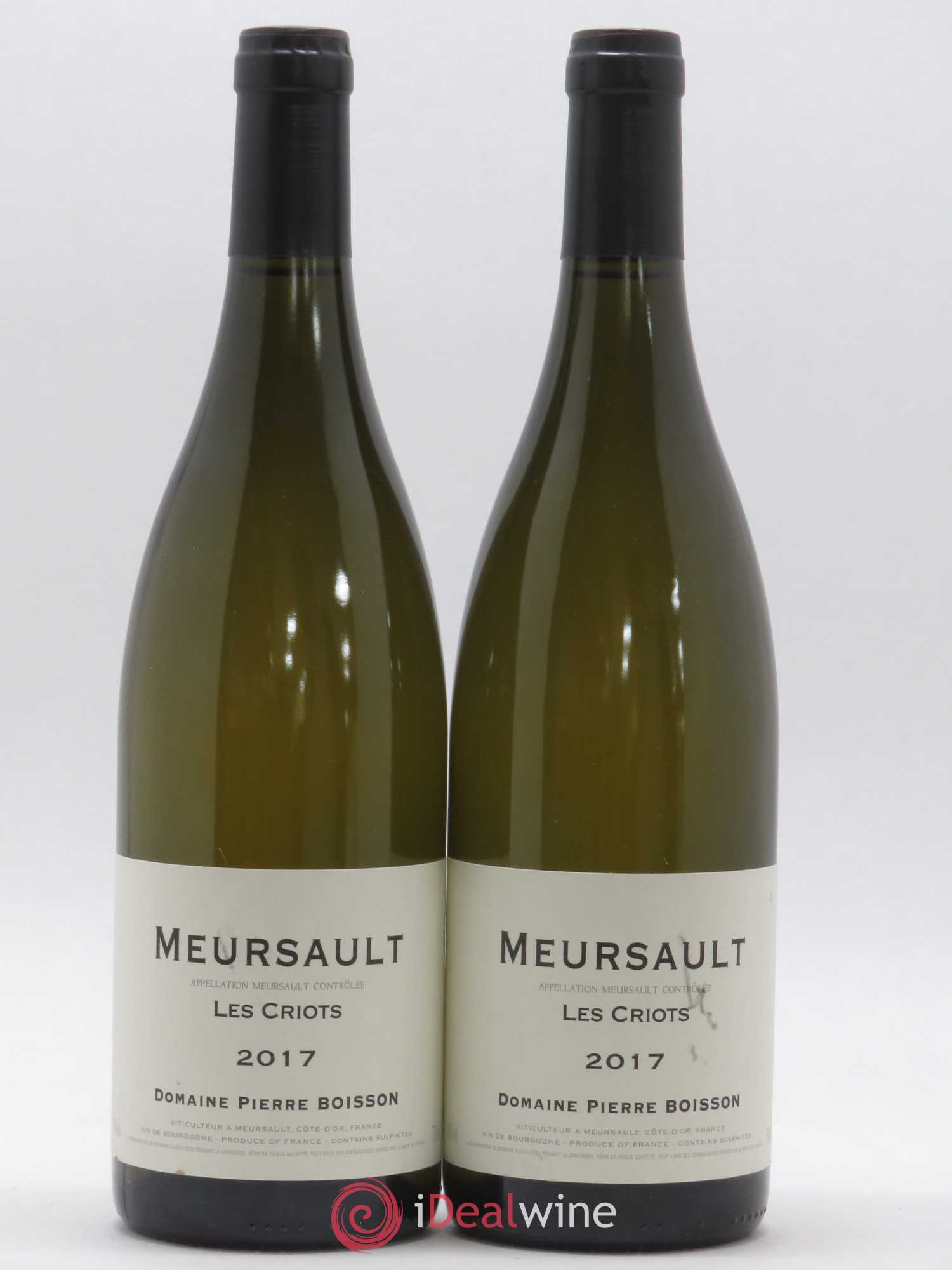 Meursault Pierre Boisson (Domaine) Les Criots (sans prix de réserve) 2017 - Posten von 2 Flaschen - 0
