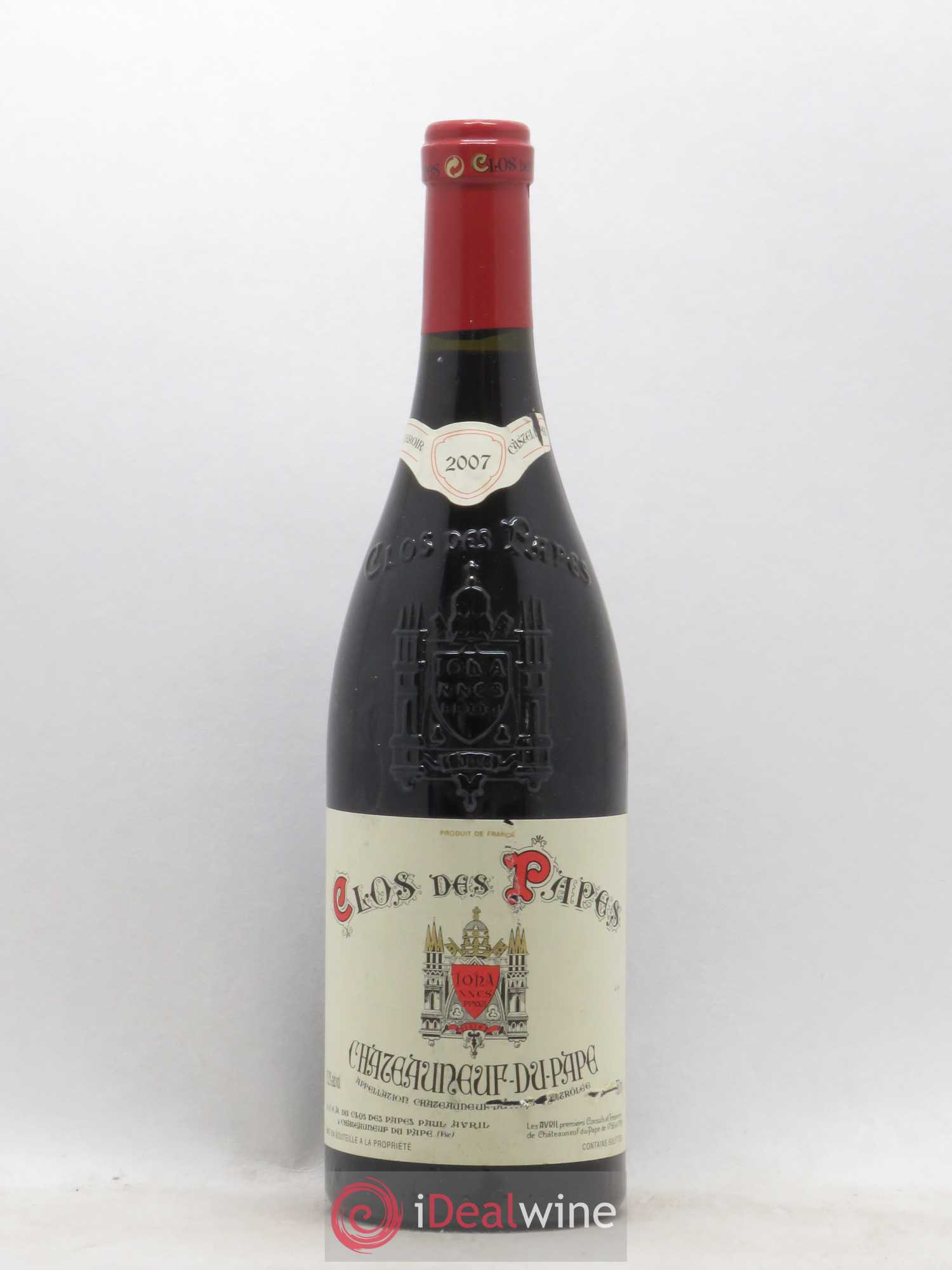 Châteauneuf-du-Pape Clos des Papes - Paul Avril 2007 - Lot de 1 bouteille - 0