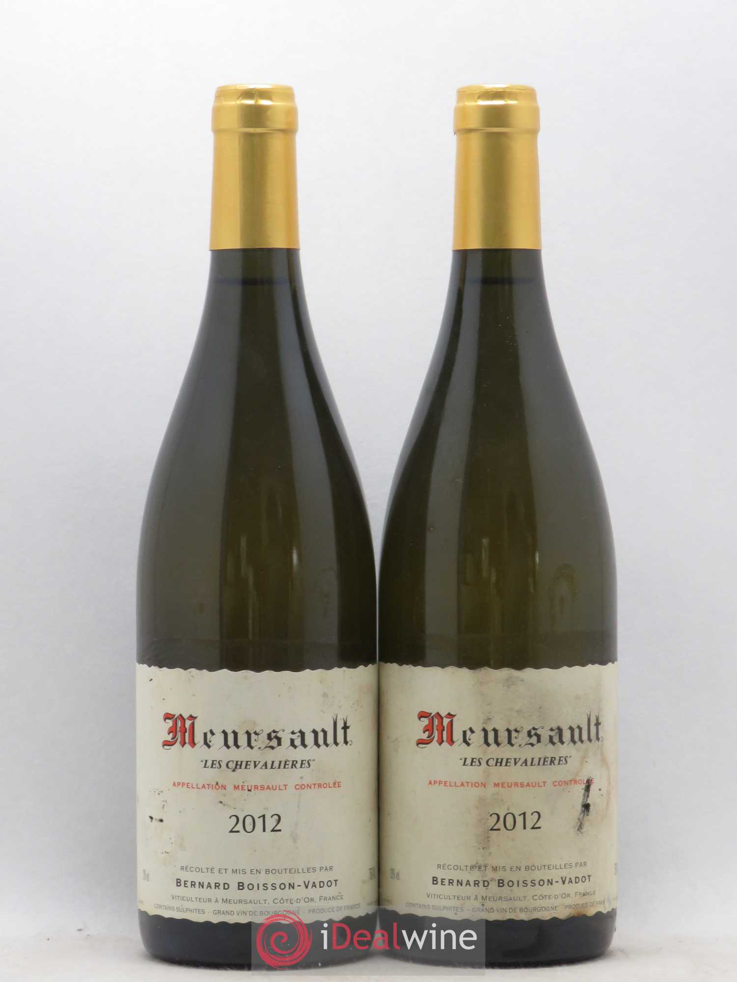 Meursault Les Chevalières Boisson-Vadot (Domaine) 2012 - Lot de 2 bouteilles - 0