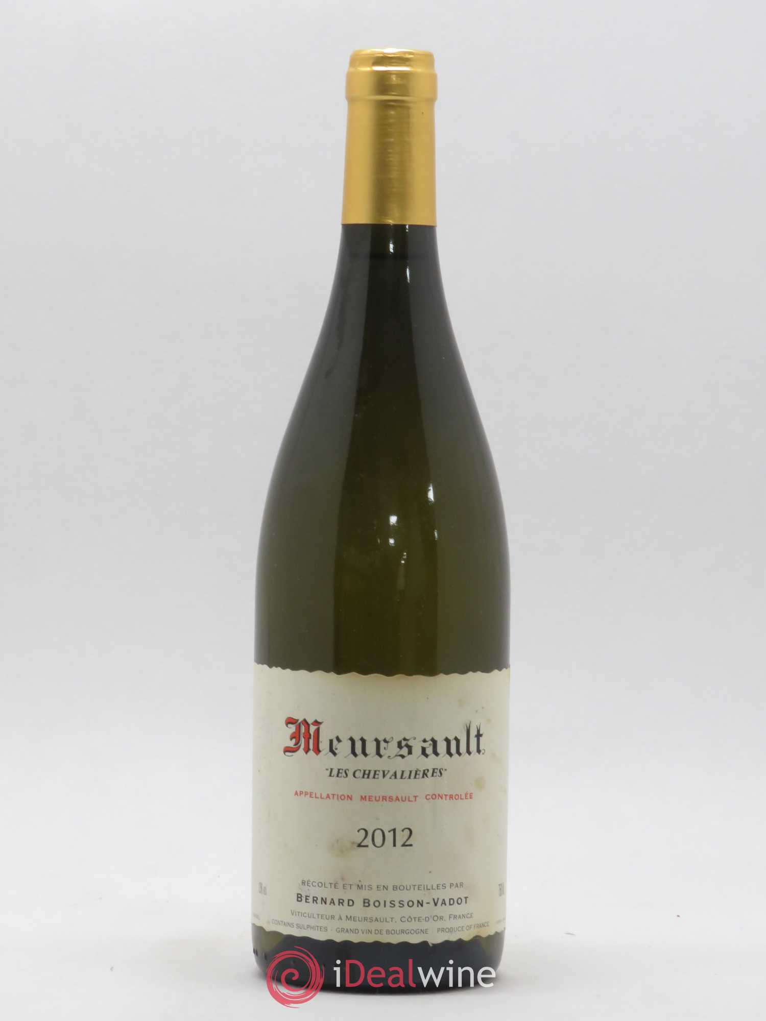 Meursault Les Chevalières Boisson-Vadot (Domaine) 2012 - Lot de 1 bouteille - 0