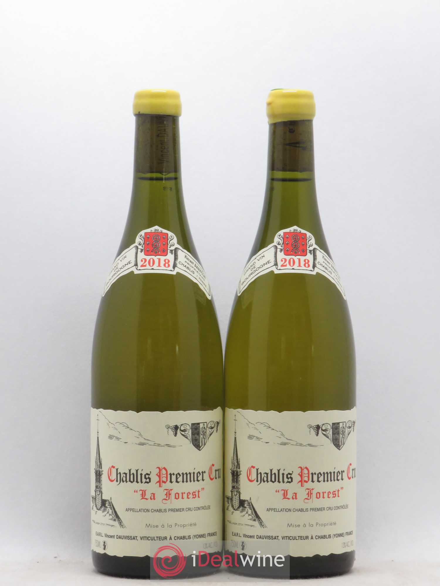 Chablis 1er Cru La Forest Vincent Dauvissat (Domaine) 2018 - Lot de 2 bouteilles - 0