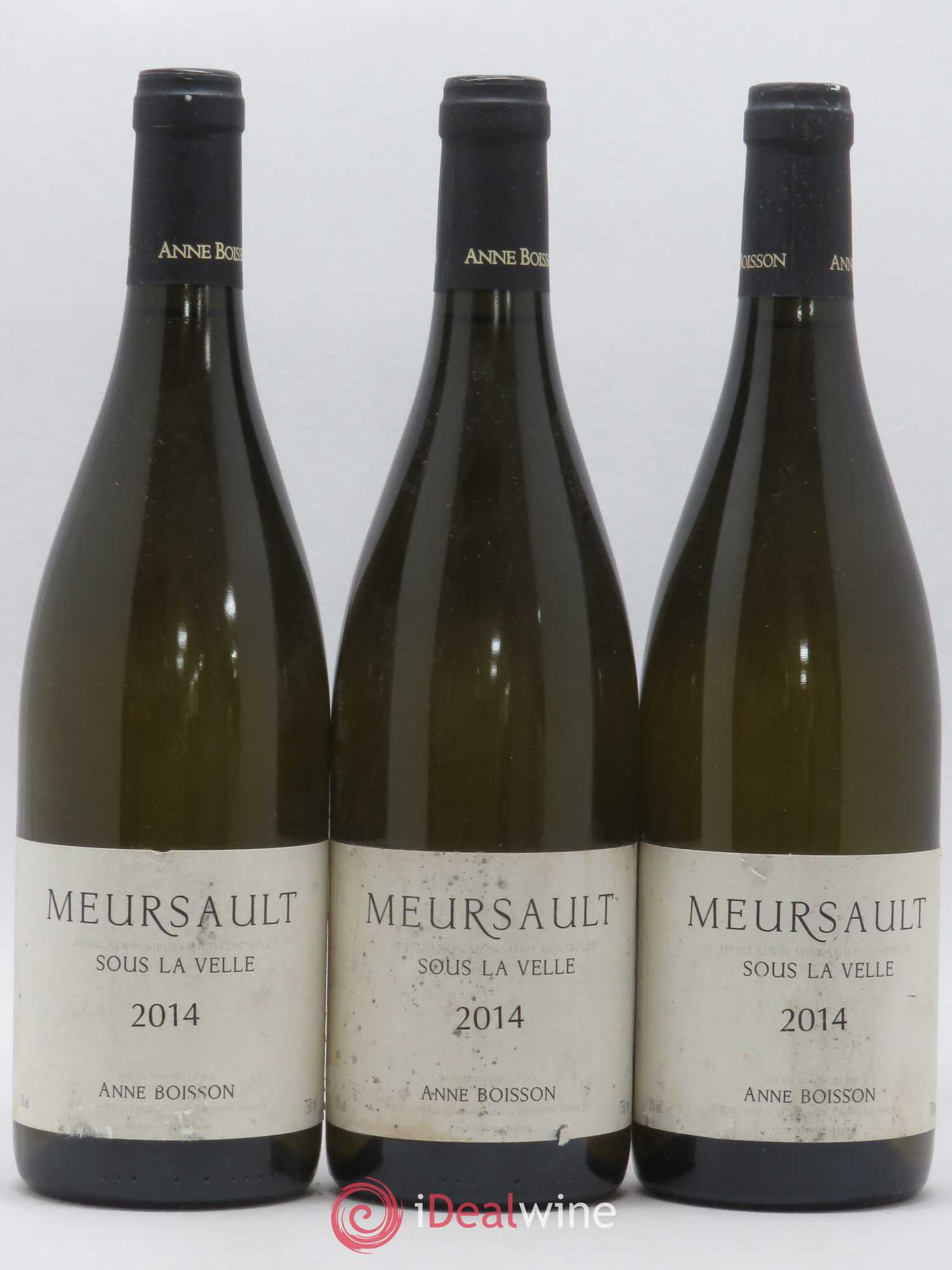 Meursault Sous la Velle Anne Boisson 2014 - Lot de 3 bouteilles - 0