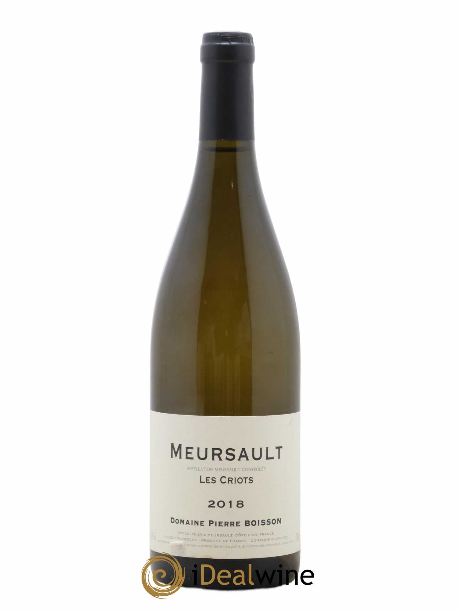 Meursault Les Criots Pierre Boisson (Domaine) 2018 - Lot de 1 bouteille - 0