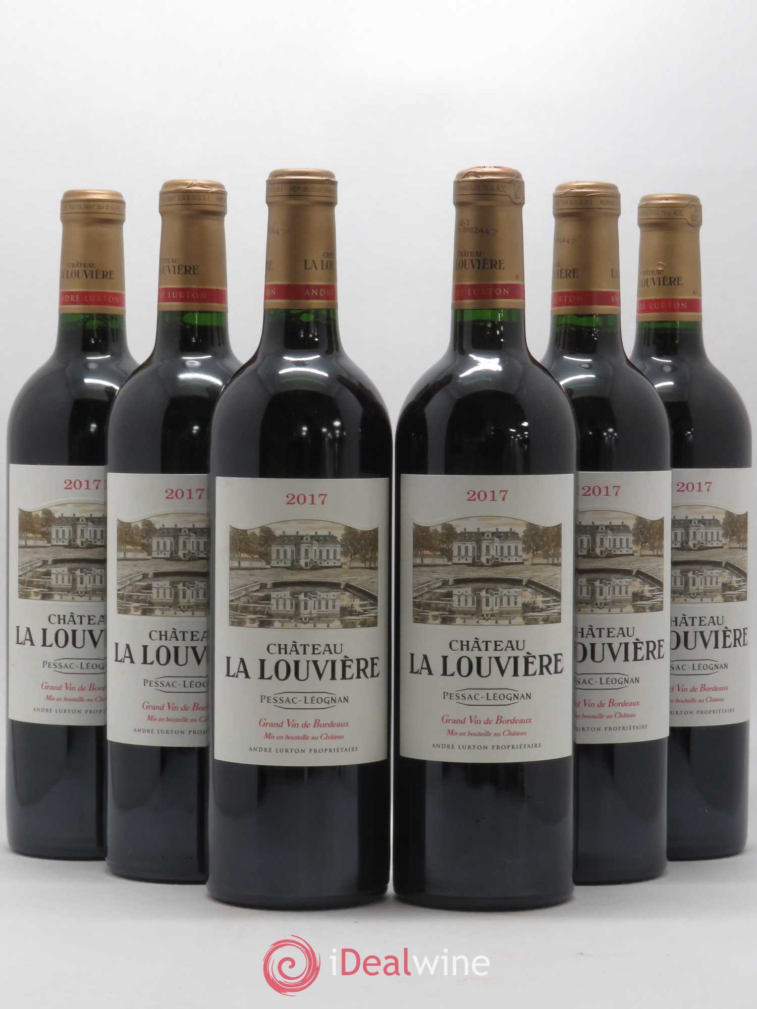 Château la Louvière (sans prix de réserve) 2017 - Lot de 6 bouteilles - 0