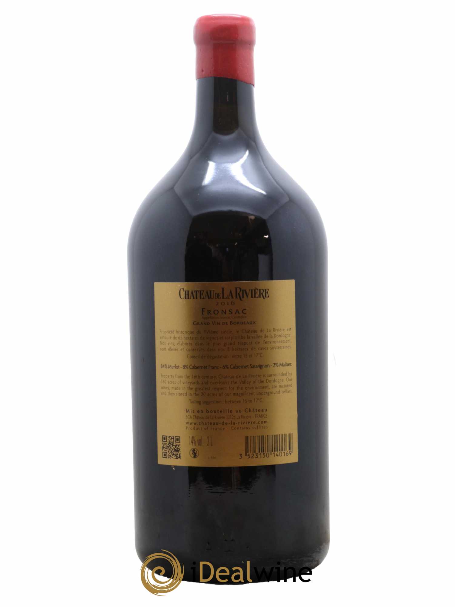 Château de La Rivière 2016 - Lot de 1 double magnum - 1