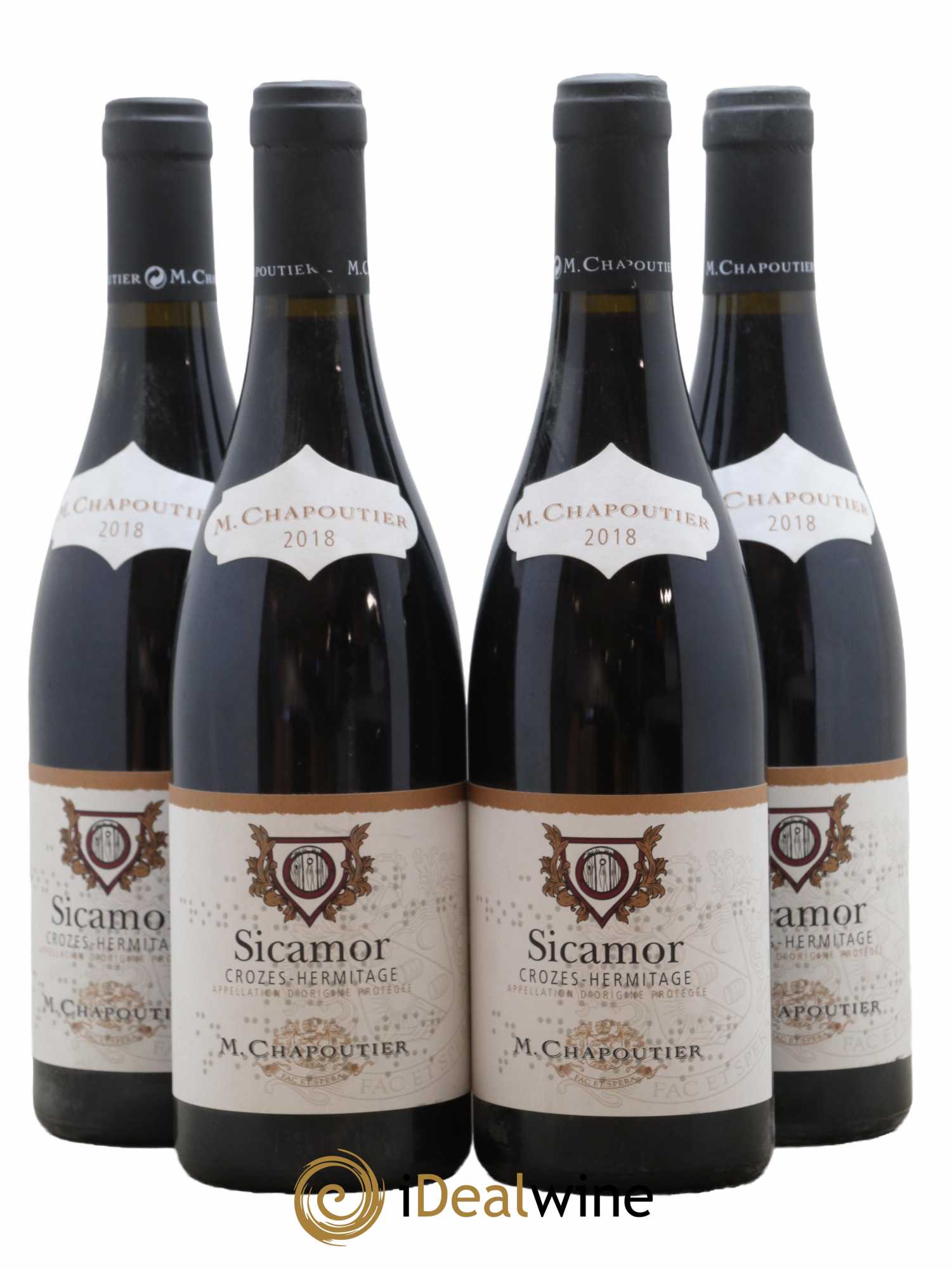 Crozes-Hermitage Sicamor Chapoutier 2018 - Lot de 4 bouteilles - 0