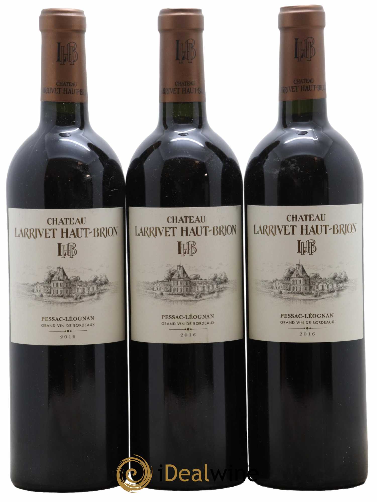 Château Larrivet Haut-Brion 2016 - Lot de 3 bouteilles - 0
