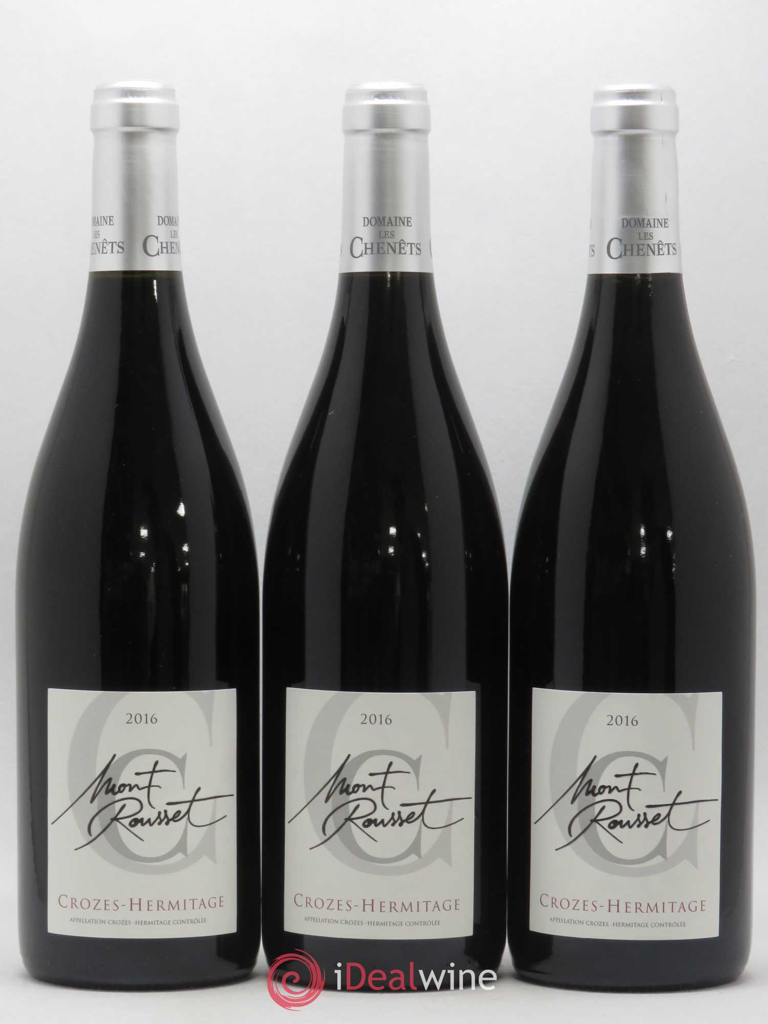 Crozes-Hermitage Mont Rousset Domaine Les Chenets (sans prix de réserve) 2016 - Posten von 6 Flaschen - 1