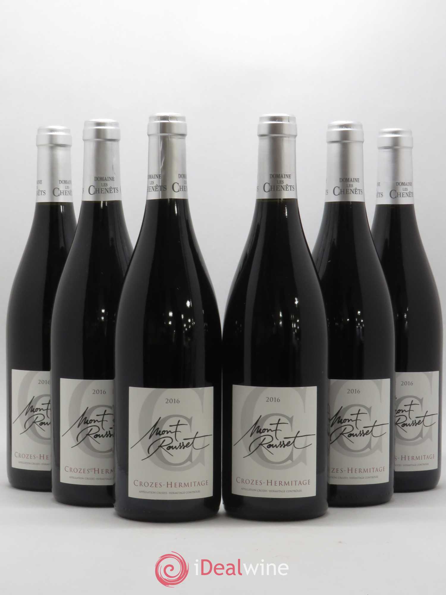 Crozes-Hermitage Mont Rousset Domaine Les Chenets (sans prix de réserve) 2016 - Posten von 6 Flaschen - 0
