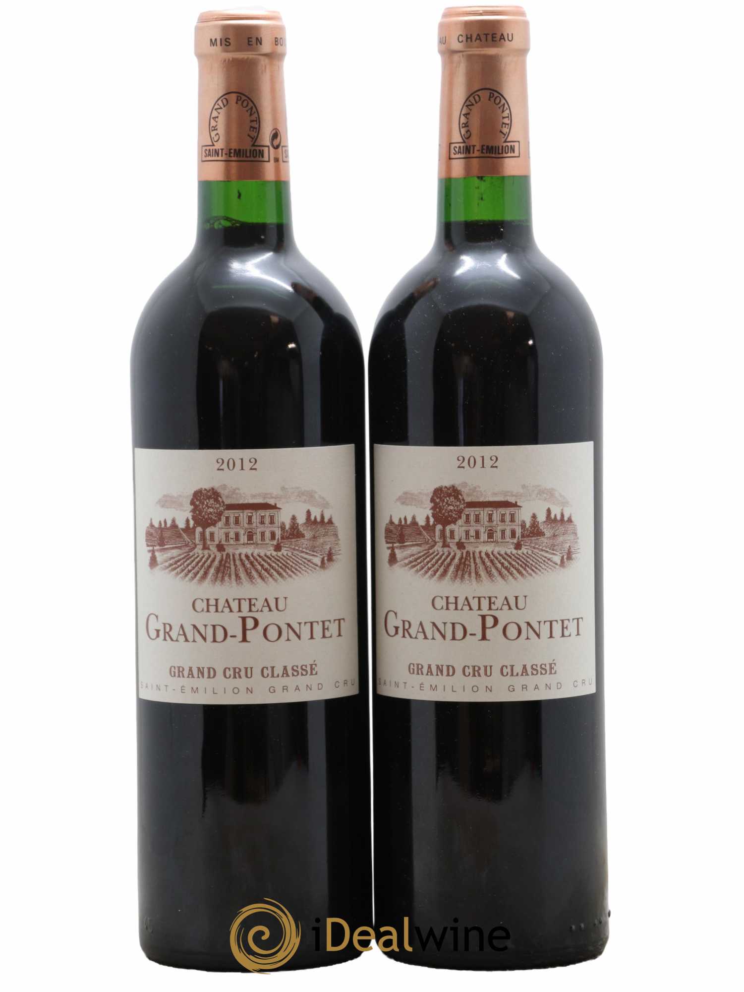 Château Grand Pontet Grand Cru Classé 2012 - Lot de 2 bouteilles - 0
