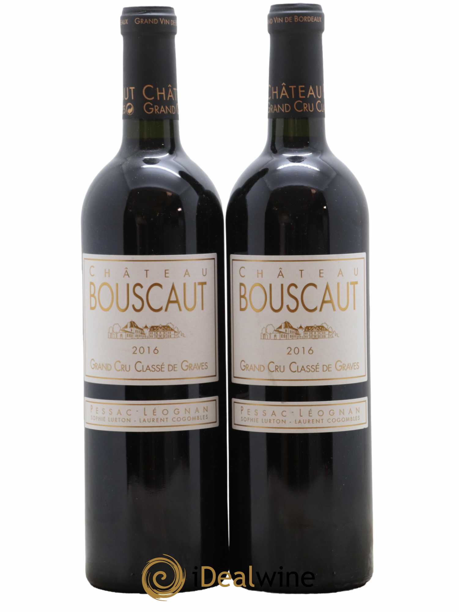 Château Bouscaut Cru Classé de Graves 2016 - Lot de 2 bouteilles - 0