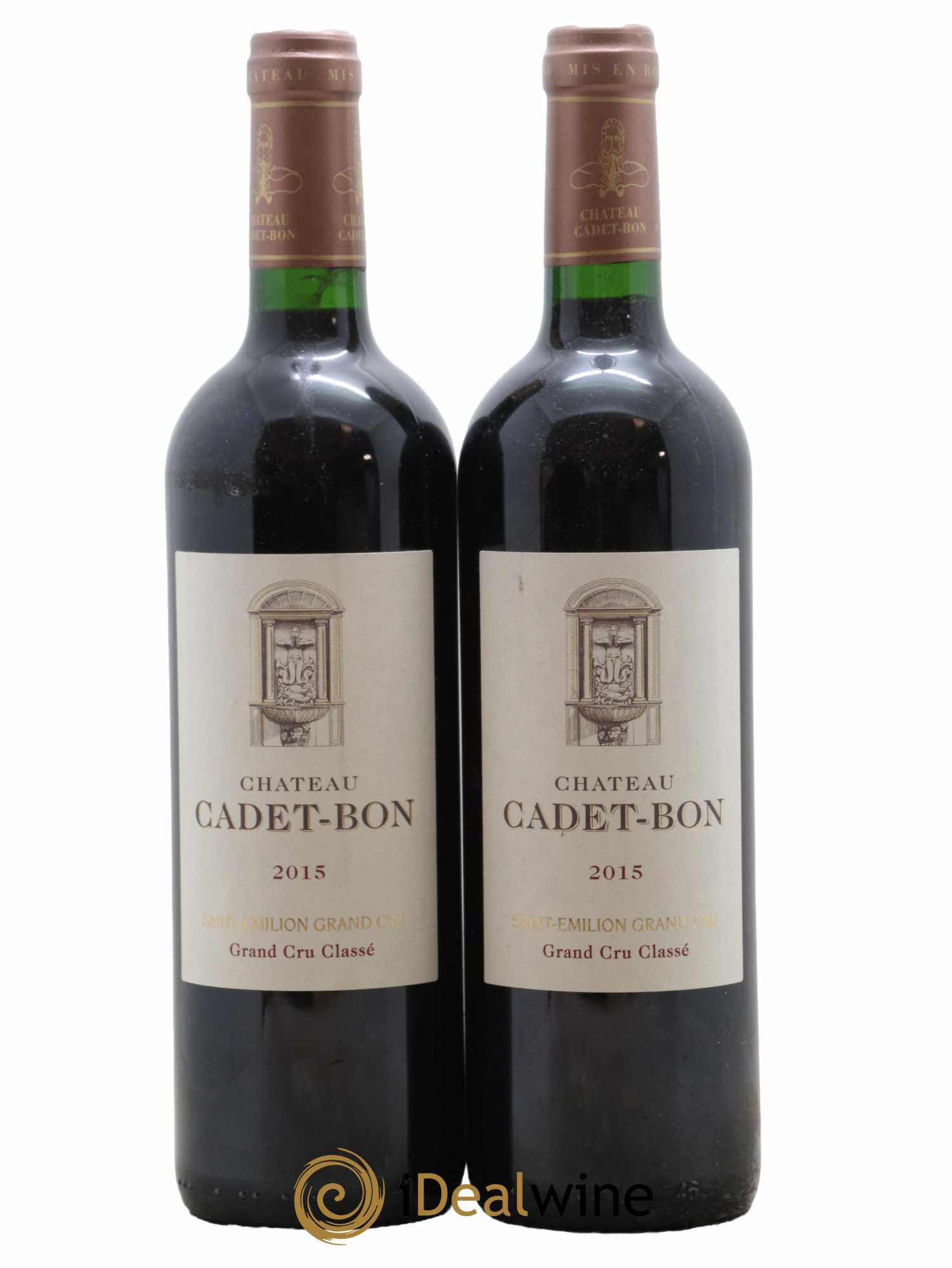 Château Cadet Bon Grand Cru Classé 2015 - Lot de 2 bouteilles - 0