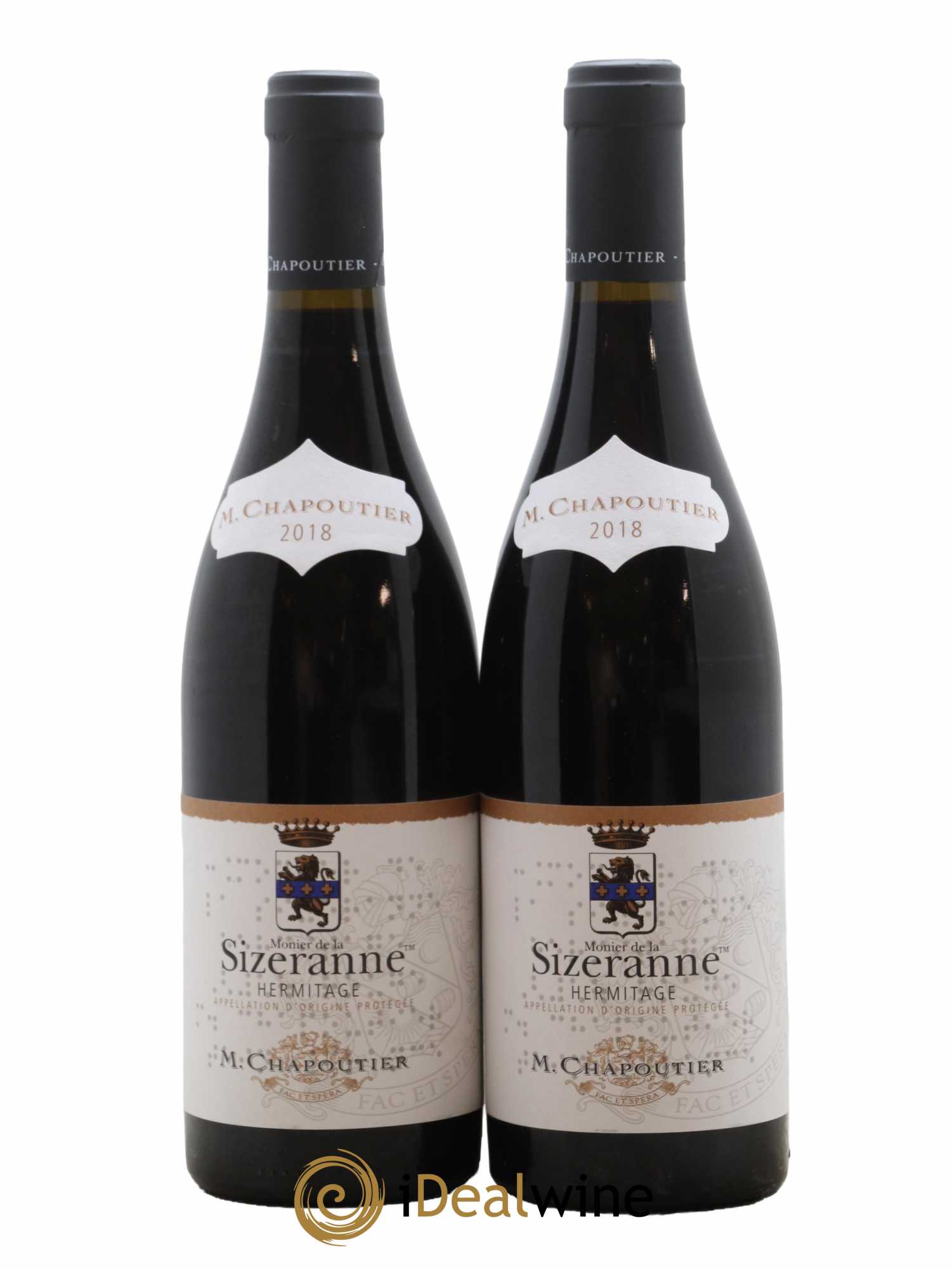 Hermitage Monier de La Sizeranne Chapoutier 2018 - Lot de 2 bouteilles - 0