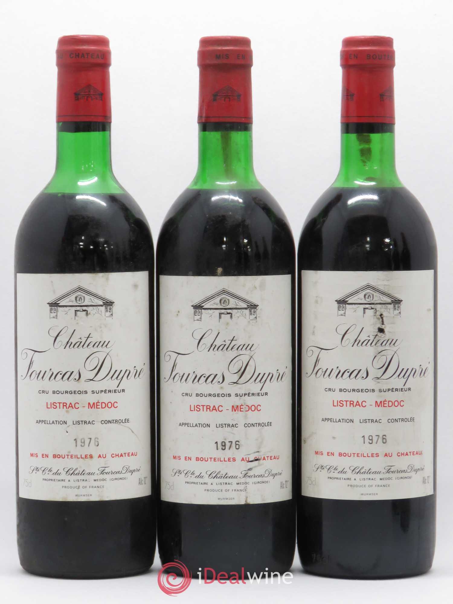 Château Fourcas Dupré 1976 - Lot de 6 bouteilles - 1