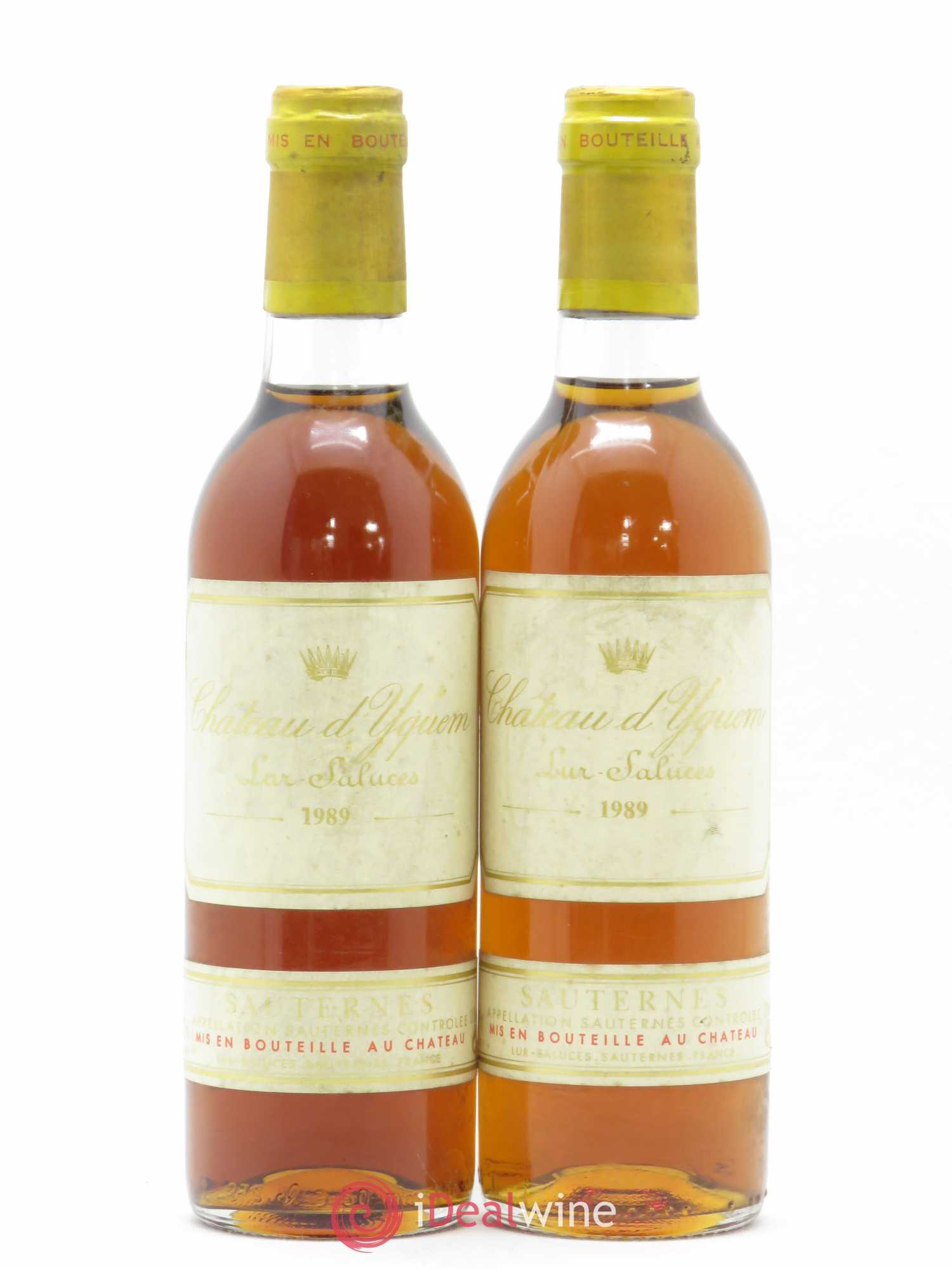 Château d' Yquem 1er Cru Classé Supérieur 1989 - Posten von 2 Demi-Flaschen - 0