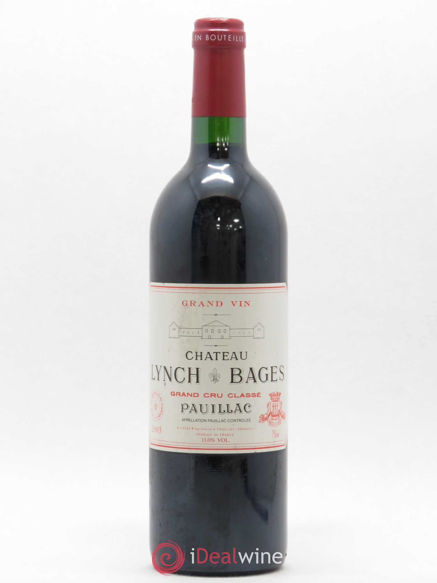 Château Lynch Bages 5ème Grand Cru Classé 2003 - Lot de 1 bouteille - 0