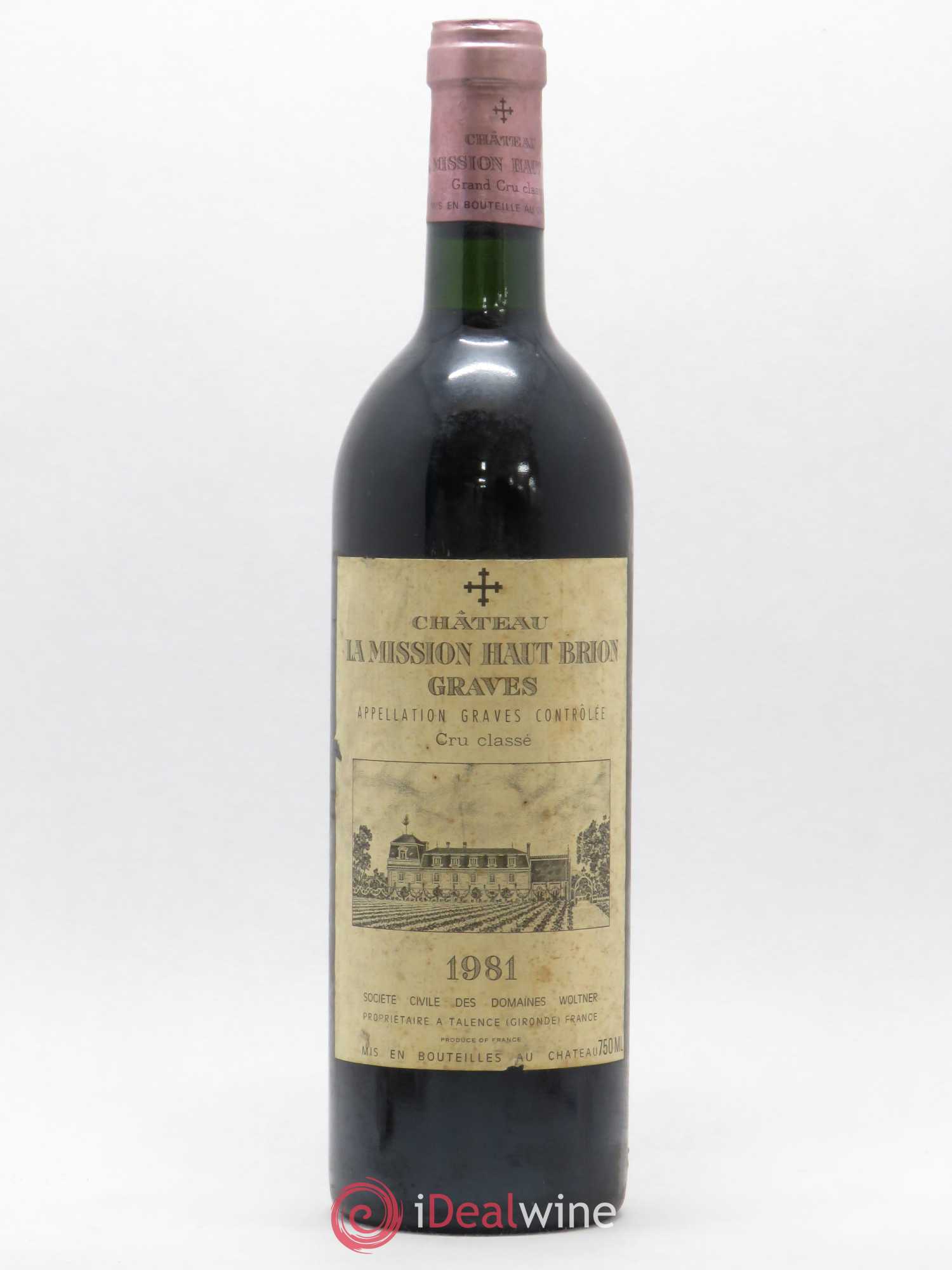 Château la Mission Haut-Brion Cru Classé de Graves 1981 - Lot de 1 bouteille - 0