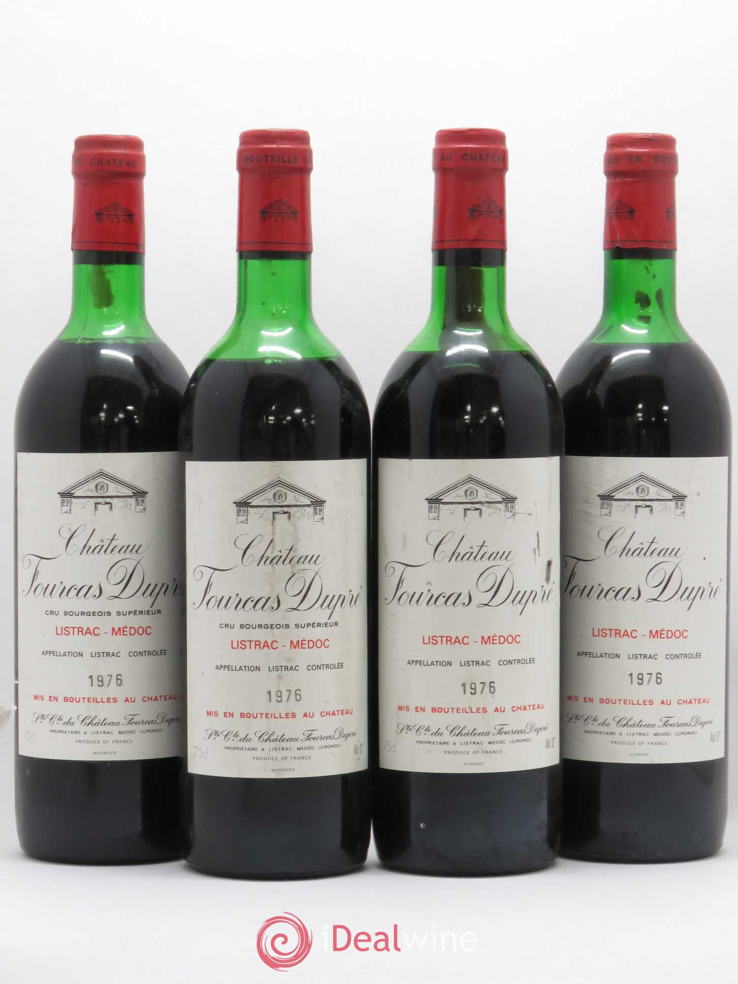 Château Fourcas Dupré 1976 - Lot de 4 bouteilles - 0