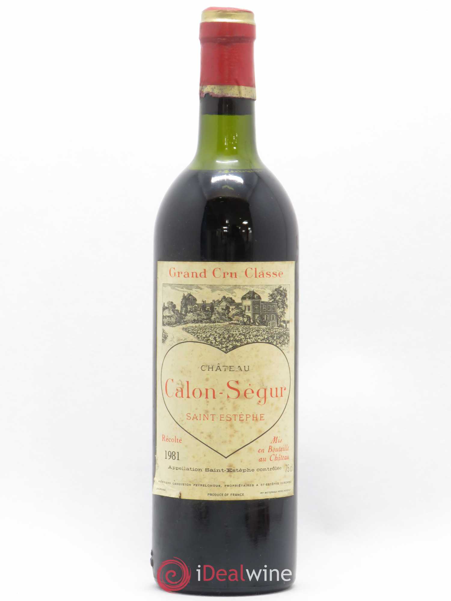 Château Calon Ségur 3ème Grand Cru Classé 1981 - Lot de 1 bouteille - 0
