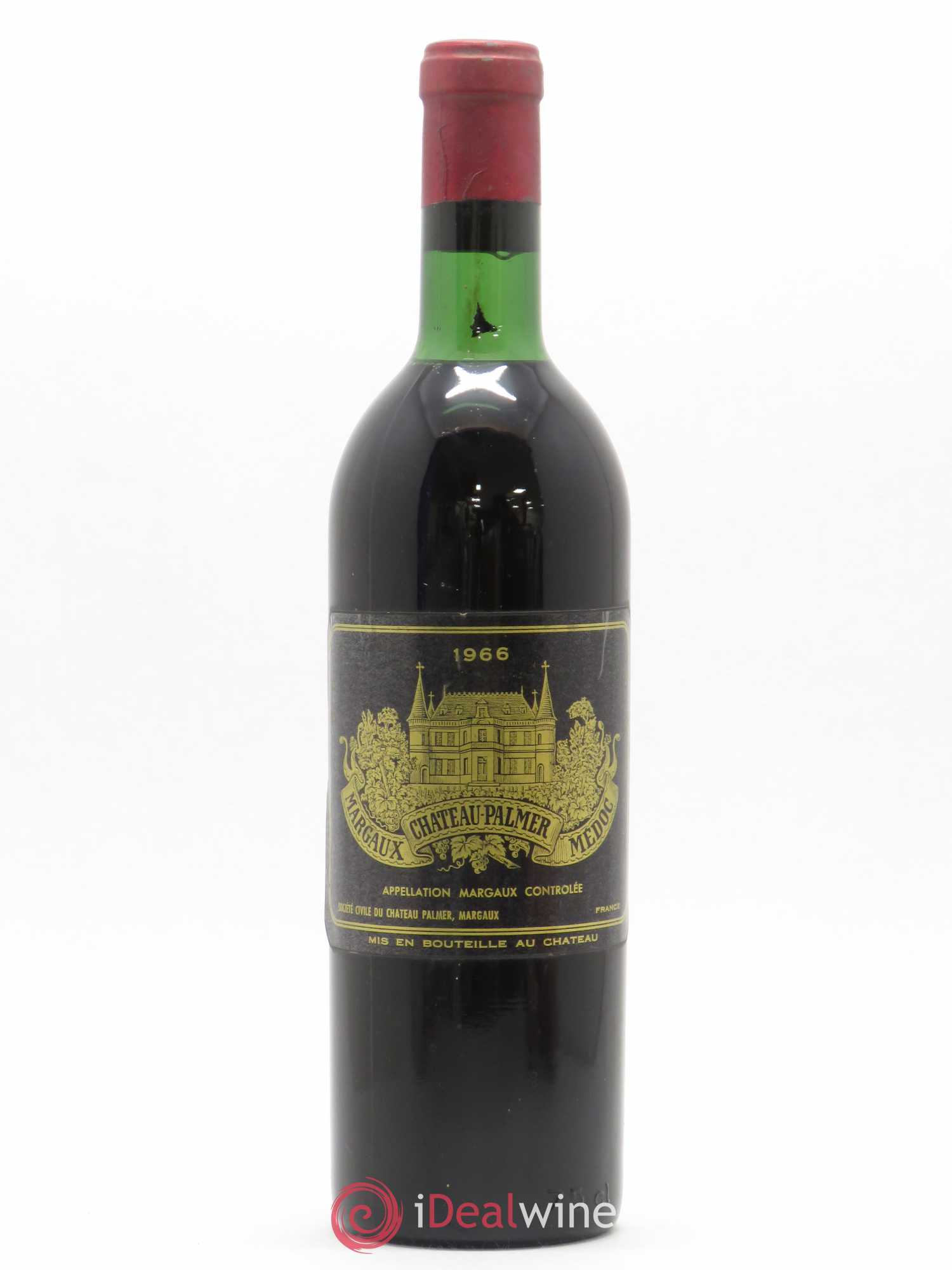Château Palmer 3ème Grand Cru Classé 1966 - Lot de 1 bouteille - 0