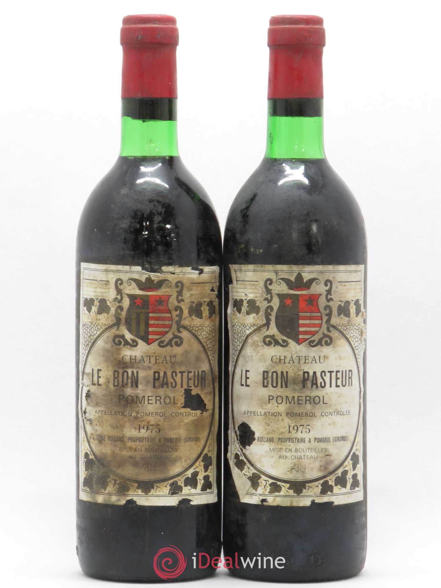 Château le Bon Pasteur 1975 - Lot de 2 bouteilles - 0
