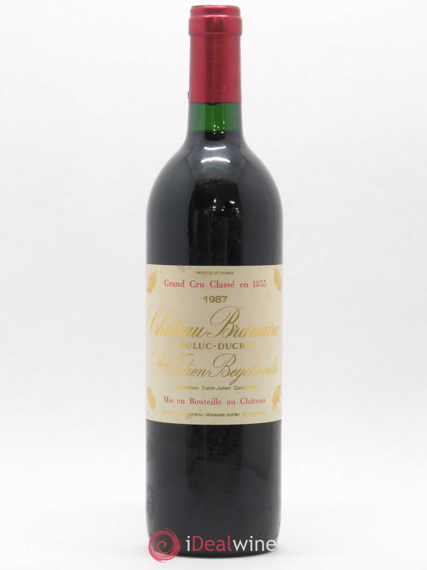 Château Branaire Ducru 4ème Grand Cru Classé 1987 - Lot de 1 bouteille - 0