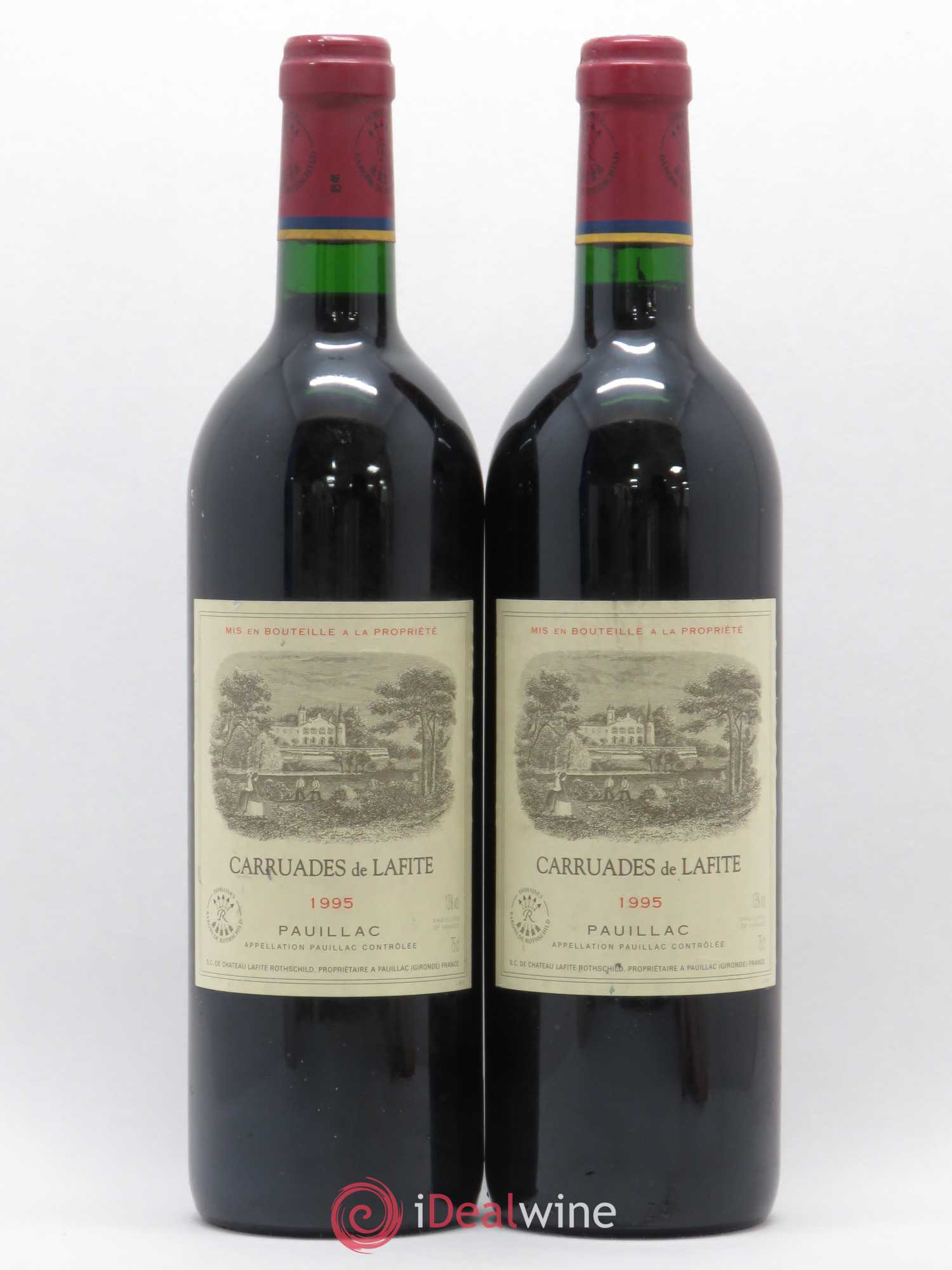 Carruades de Lafite Rothschild Second Vin 1995 - Lot de 2 bouteilles - 0